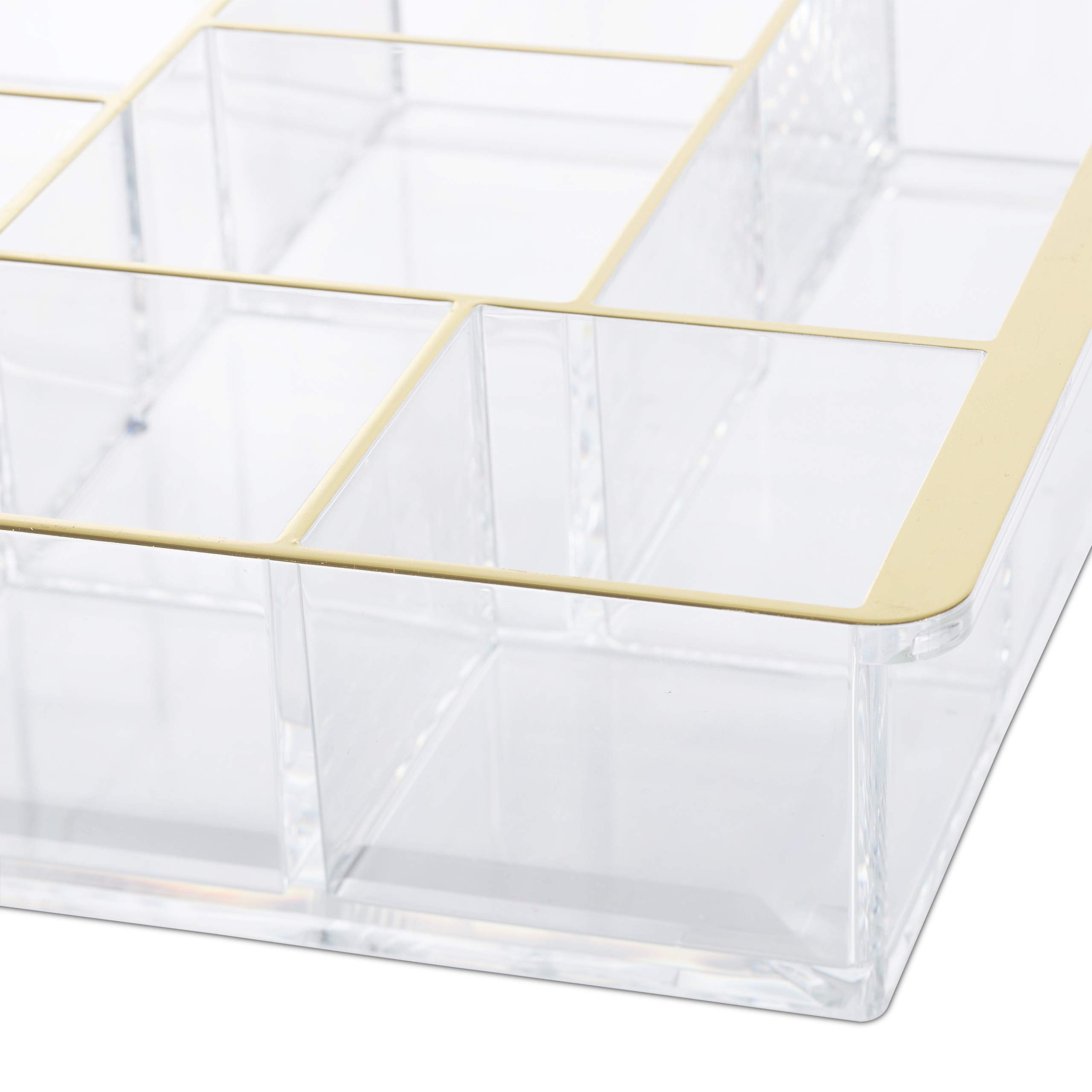 relaxdays-schubladen-organizer-transparent-gold-8-f-cher image 7