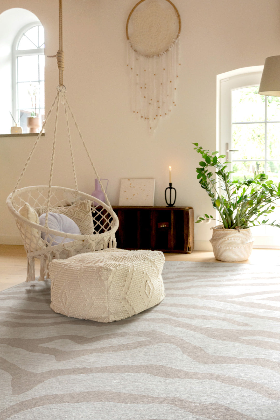 teppana-zebra-sand-teppich-waschbarer-indoor-teppich image 4