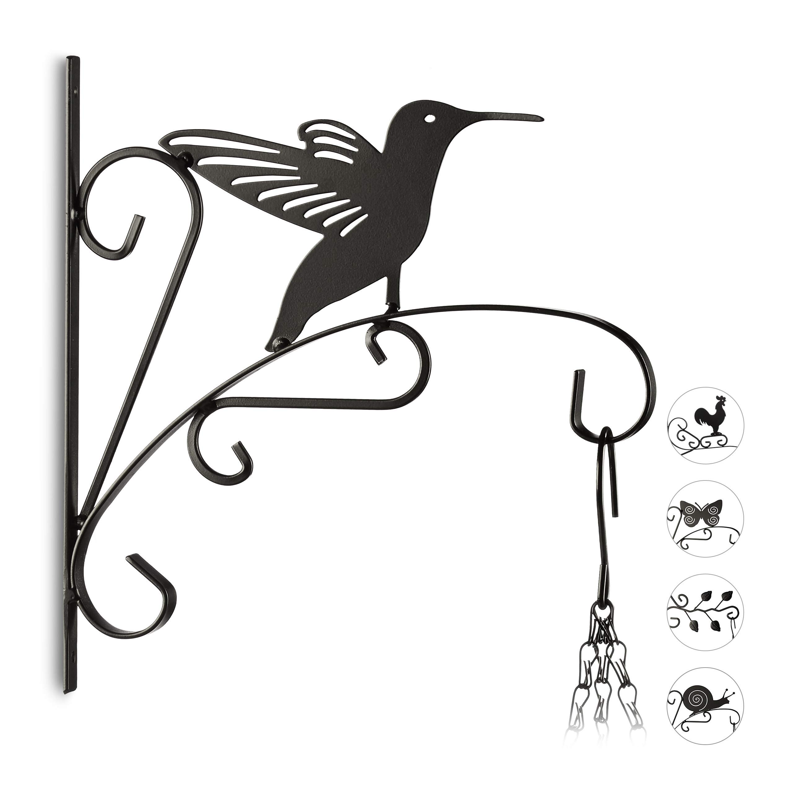 relaxdays-blumenhaken-mit-vogel-kolibri-wand-30-x-27-5-x-2-cm-schwarz image 1