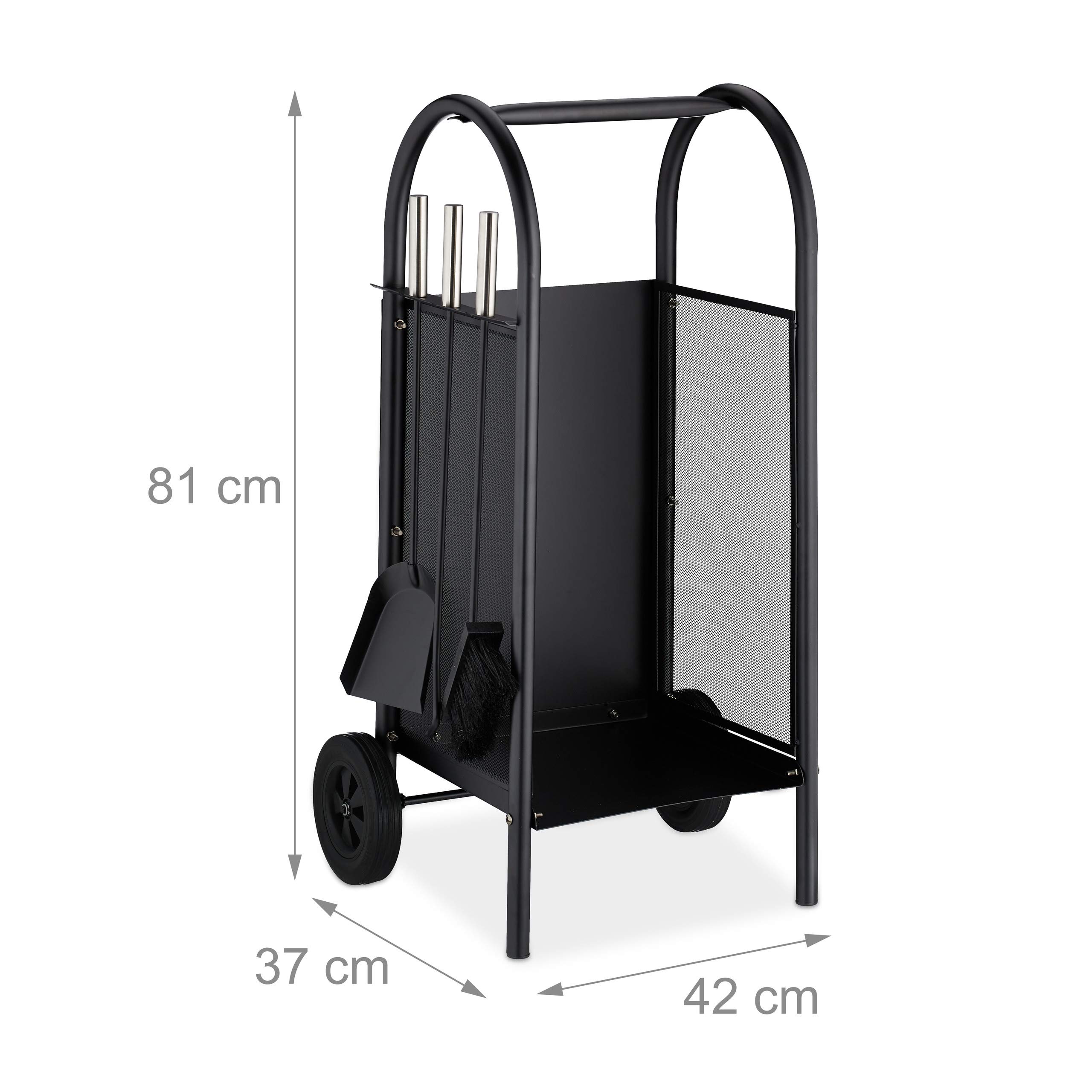 relaxdays-kaminholzwagen-mit-besteck-3-teilig-stahl-schwarz-81-x-42-x-37-cm image 4