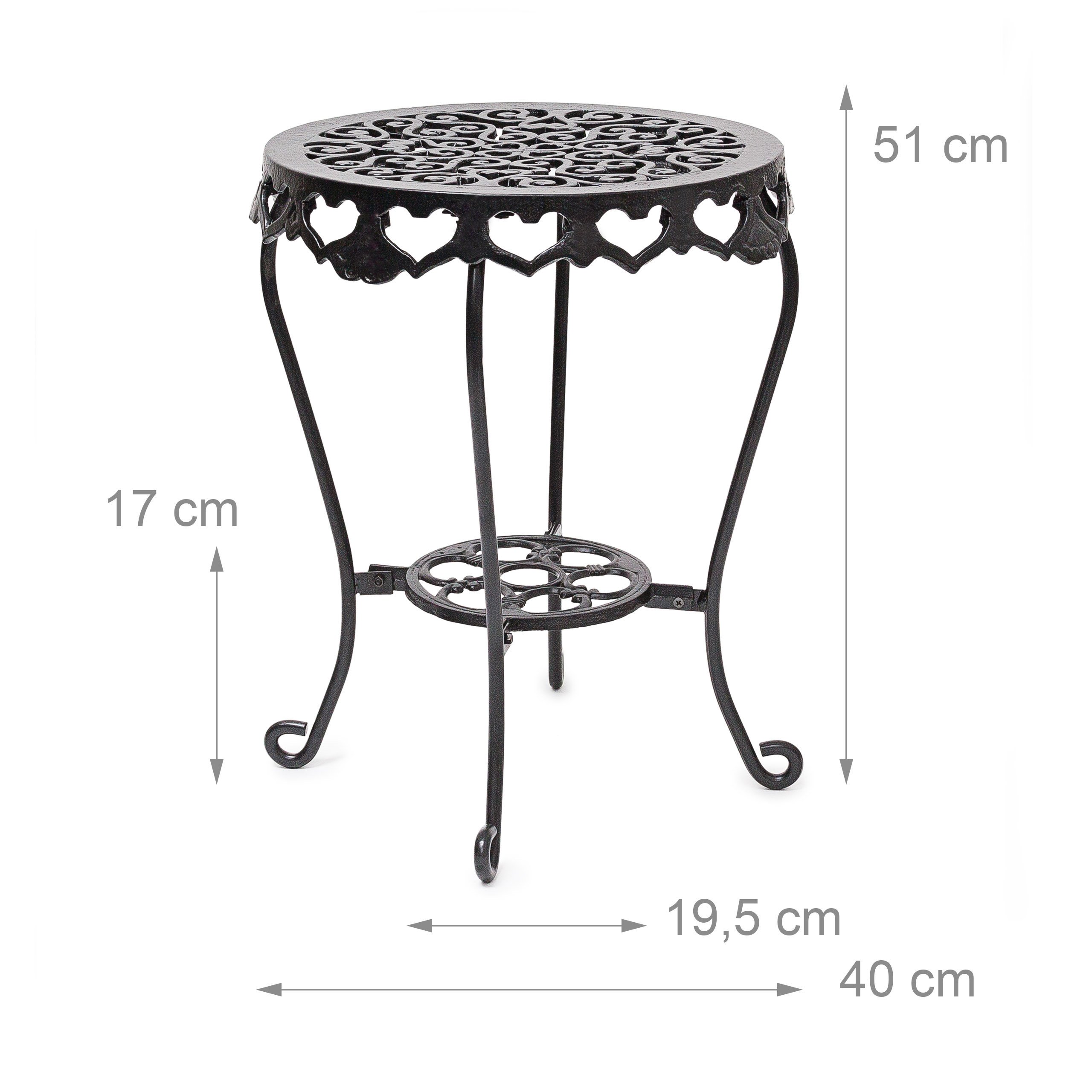 relaxdays-blumenhocker-rund-gr-e-l-gusseisen-schwarz-51-x-40-x-40-cm image 3