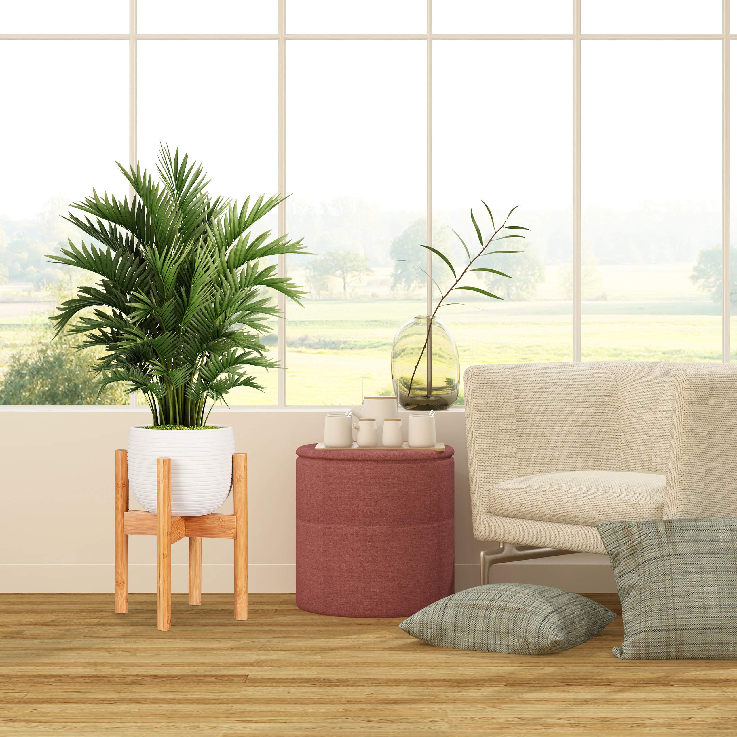 relaxdays-blumenst-nder-bambus-verstellbar-f-r-t-pfe-bis-32-cm-h-35-5-cm-natur image 2