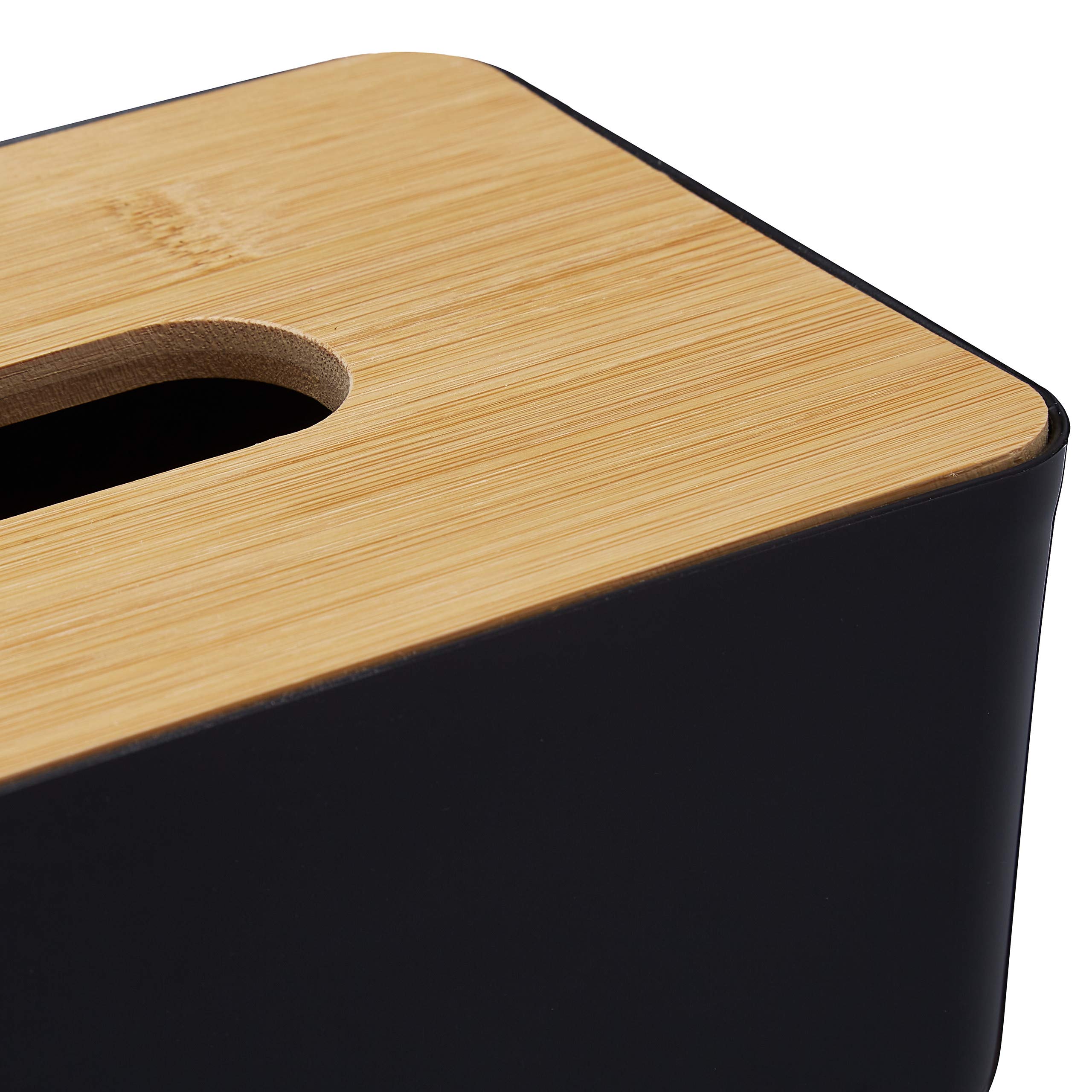 relaxdays-taschentuchbox-nachf-llbar-bambus-deckel-10x23x13-cm-schwarz image 7