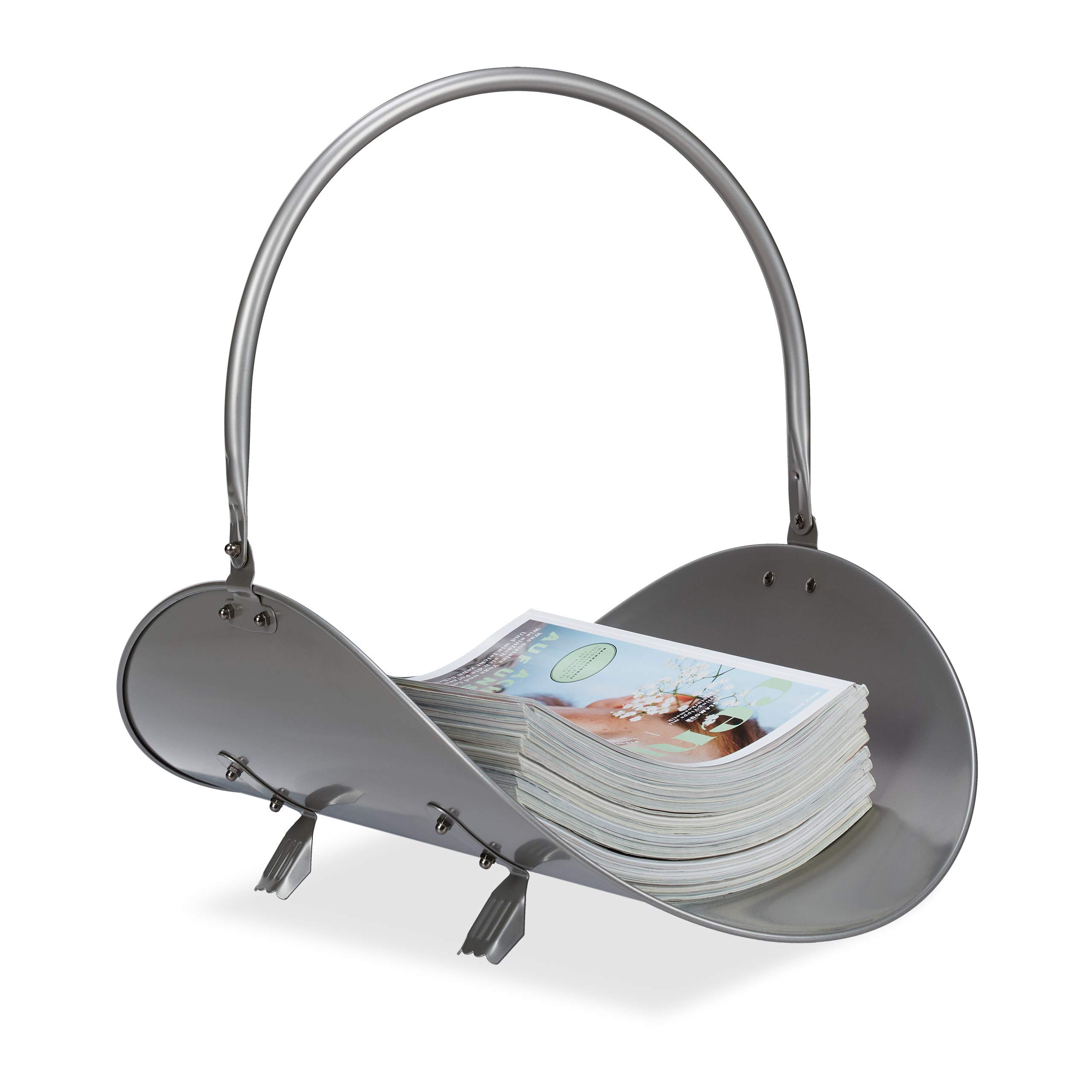 relaxdays-kaminholzkorb-metall-oval-43x34x48cm-silber image 6
