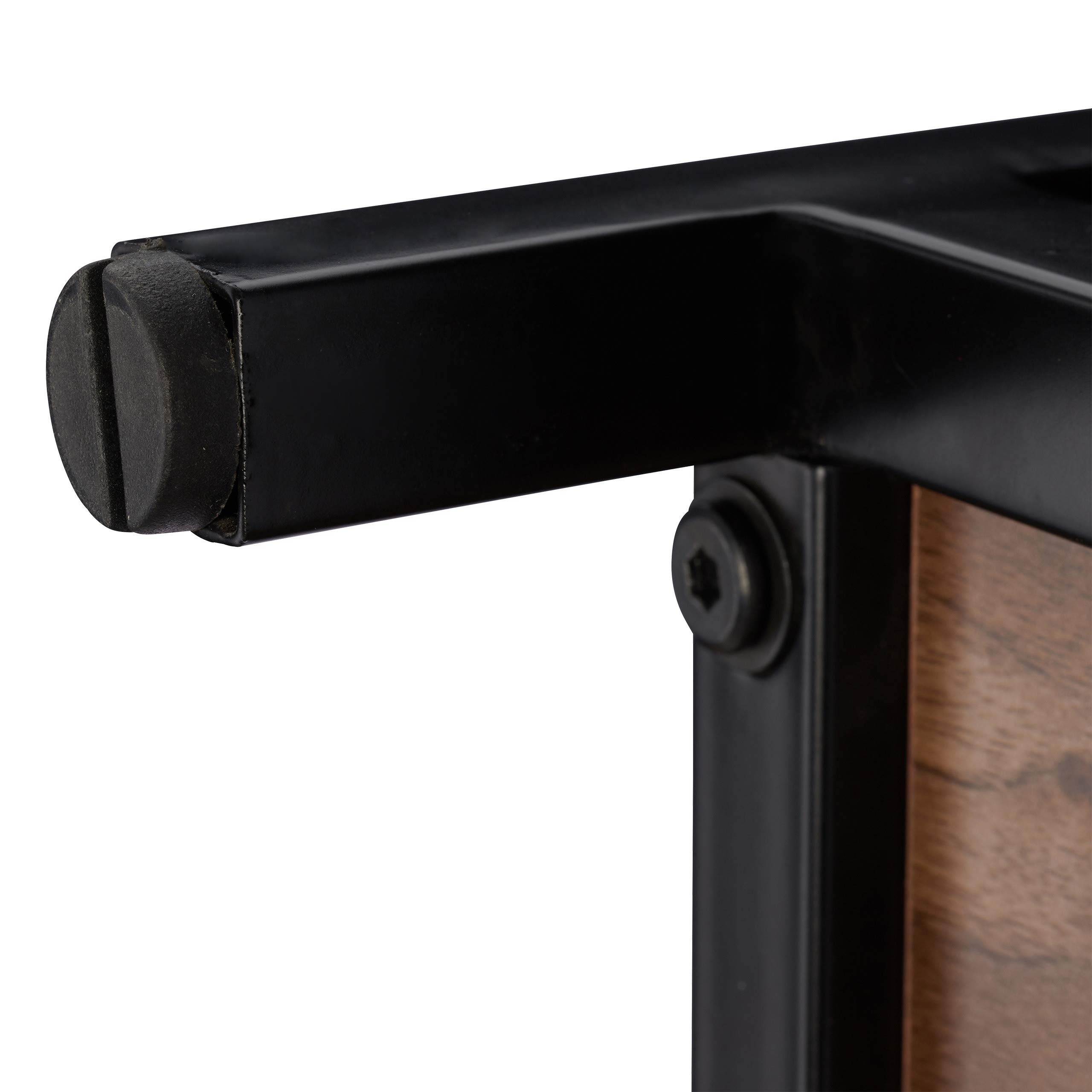 relaxdays-quadratisches-standregal-3-ablagen-metall-rahmen-holzoptik-90-x-50-x-5 image 7