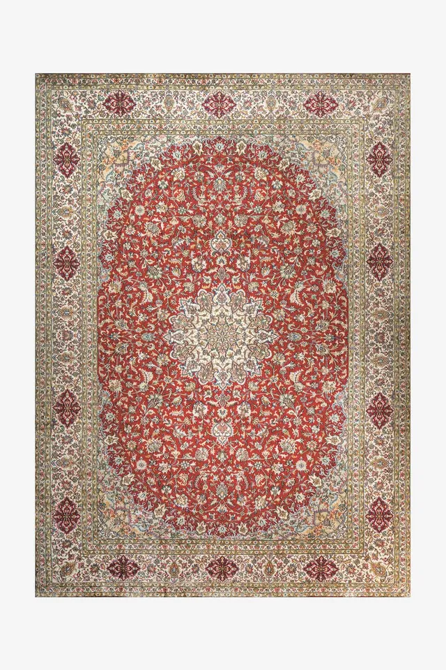 teppana-mina-rubin-teppich-persischer-teppich-creme-rot image 1