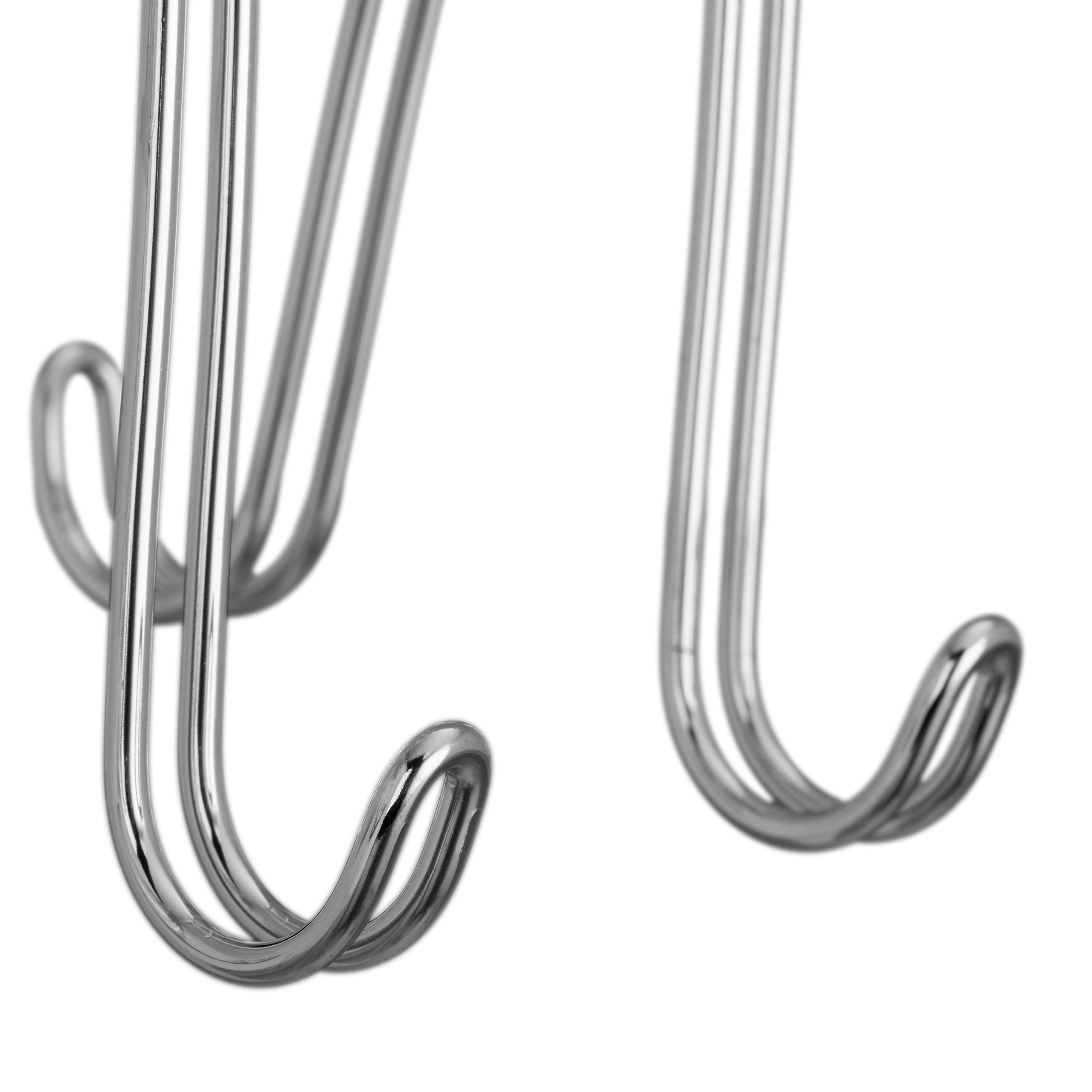 relaxdays-g-rtelhalter-krawattenhalter-metall-silber-14-haken image 7