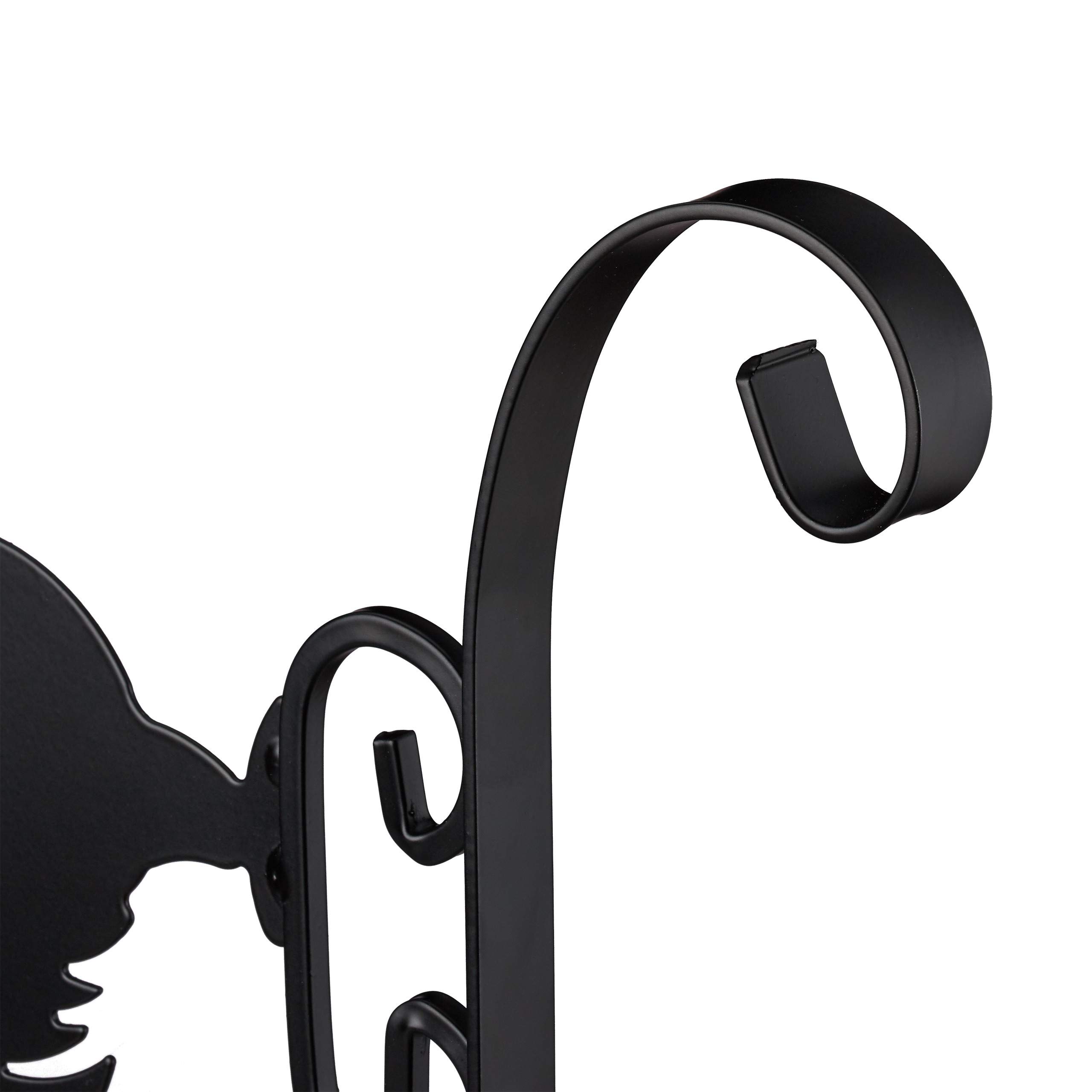 relaxdays-blumenhaken-mit-hahn-blumenampelhalter-wand-30-x-28-cm-schwarz image 6