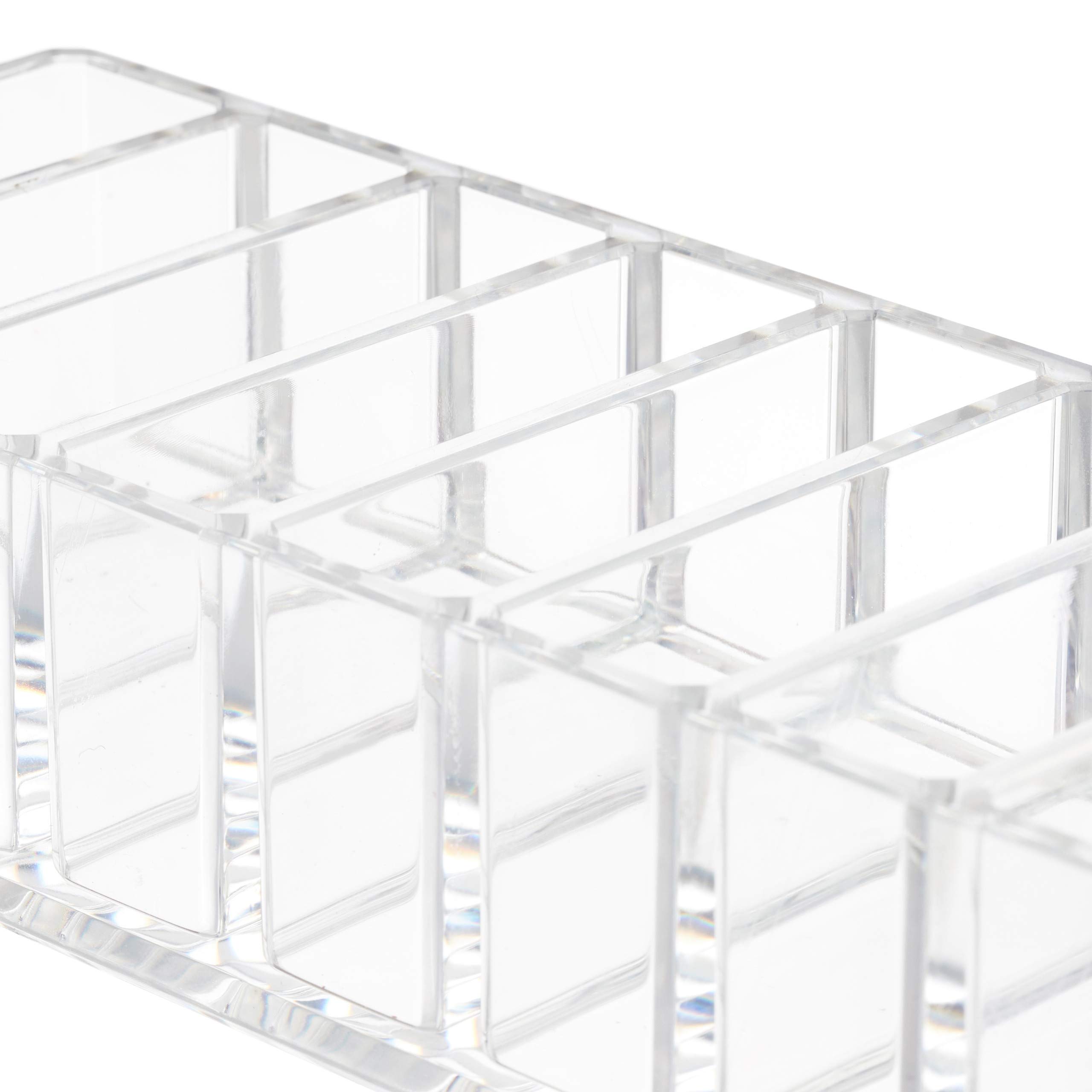 relaxdays-make-up-organizer-transparent-mit-8-f-chern-flach-4-5-x-22-x-8-5-cm image 7