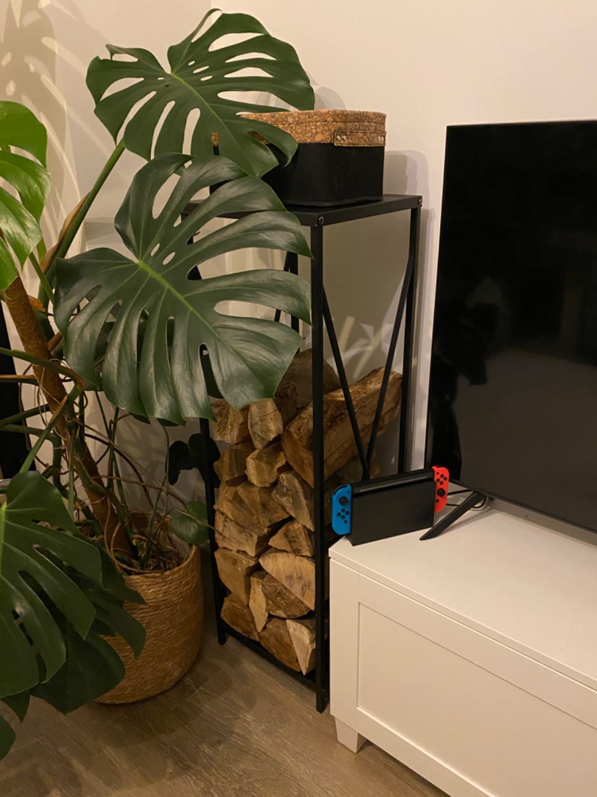 Viel Holz auf kleiner Fläche
