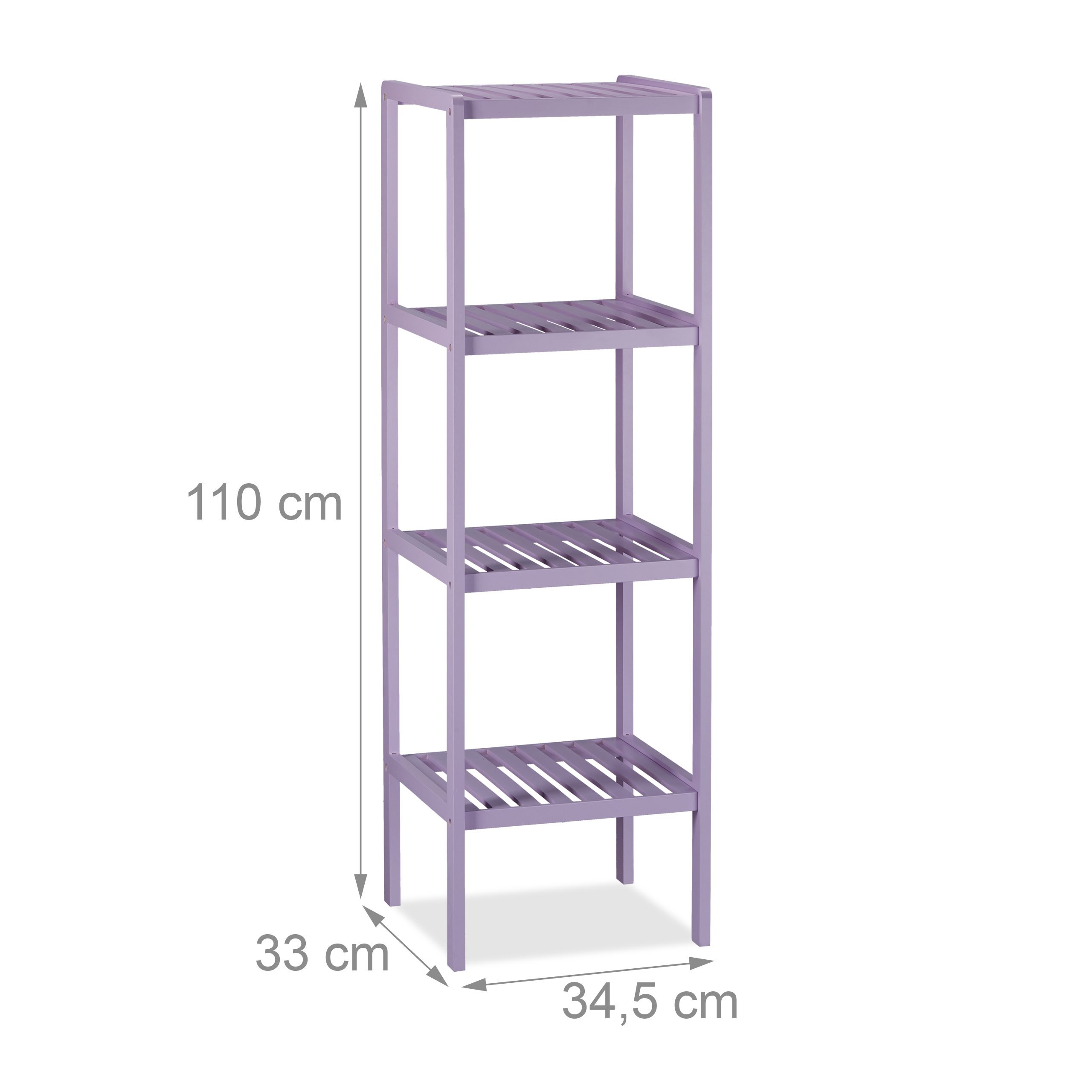 relaxdays-bambus-badregal-4-ablagen-110x34-5x33-cm-flieder image 3