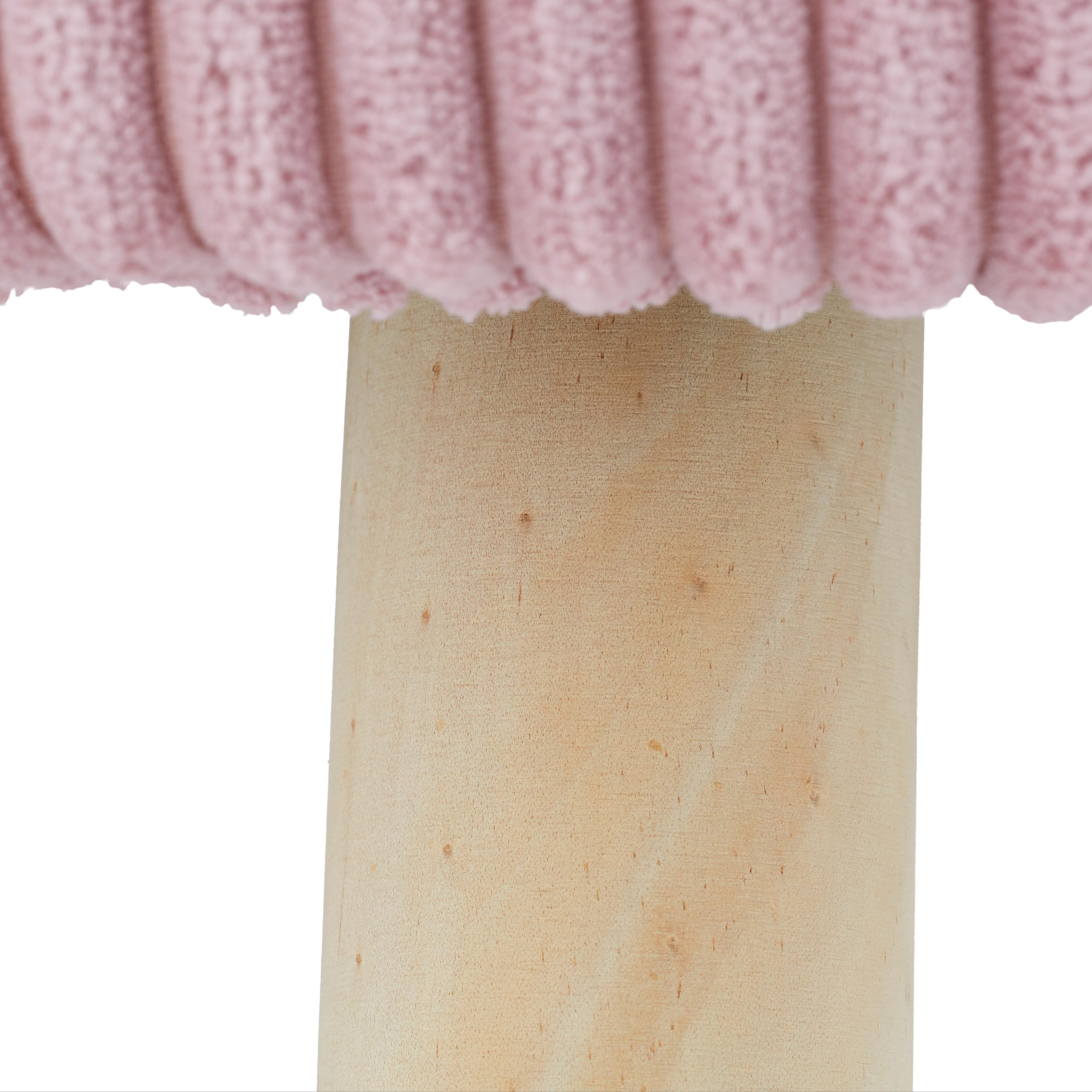 relaxdays-samthocker-rund-rosa-kordsamt-41-x-37-cm-mit-holzbeinen image 7