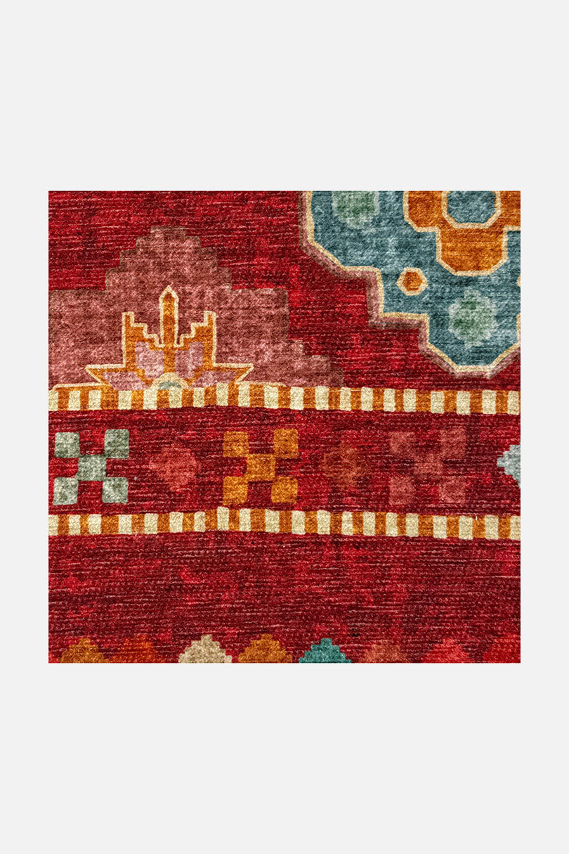 teppana-noura-rubin-teppich-rot-waschbar-boho image 7