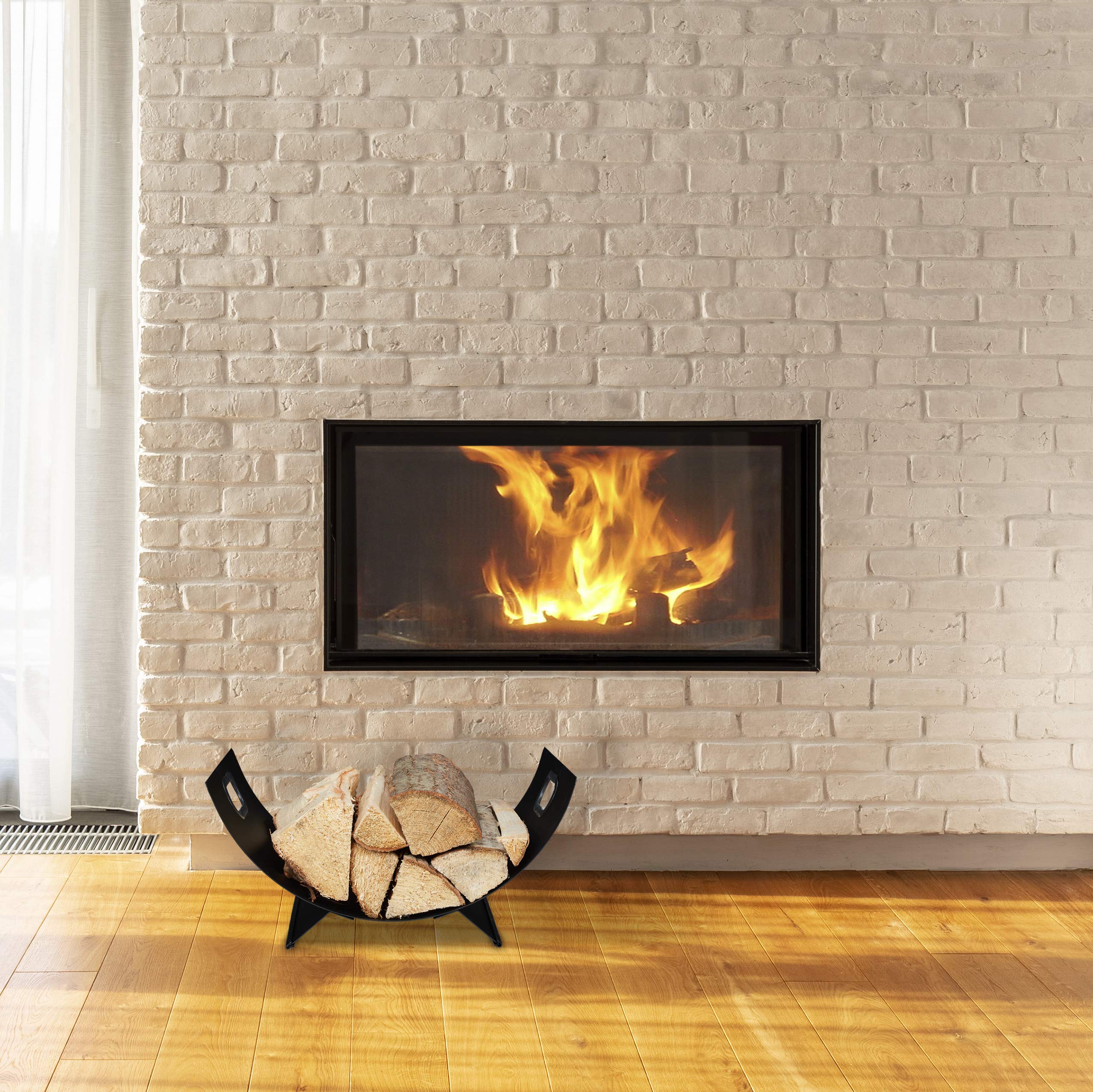 relaxdays-kaminholzkorb-metall-halbrund-18-5-x-40-5-x-33-cm-schwarz image 2