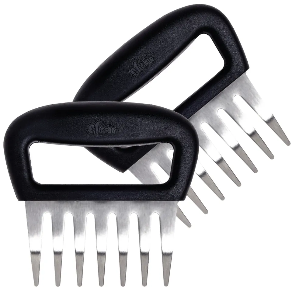 gorilla-grip-pulled-pork-krallen-edelstahl-fleischgabeln image 1