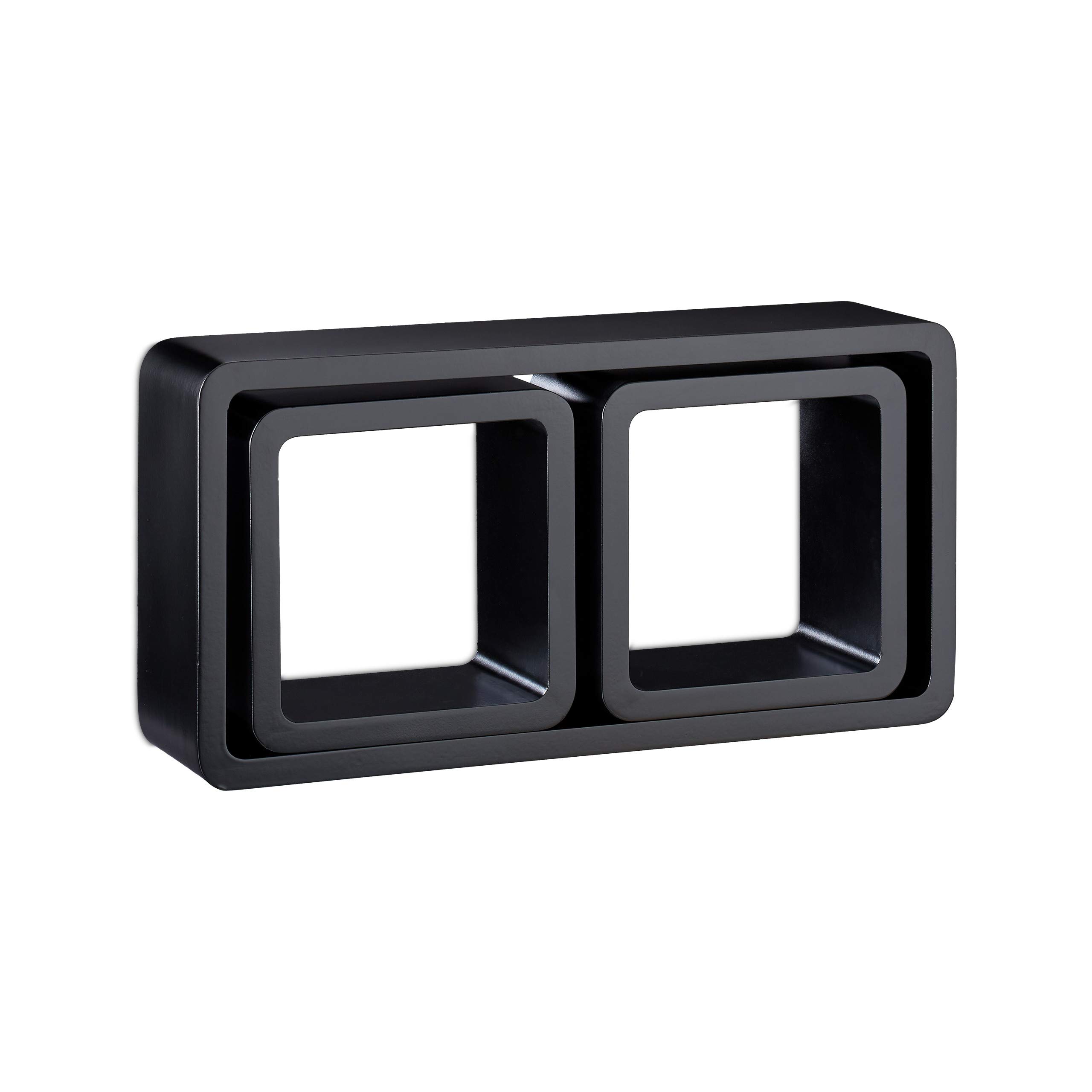 relaxdays-cube-regal-3er-set-schwebend-mdf-schwarz image 7