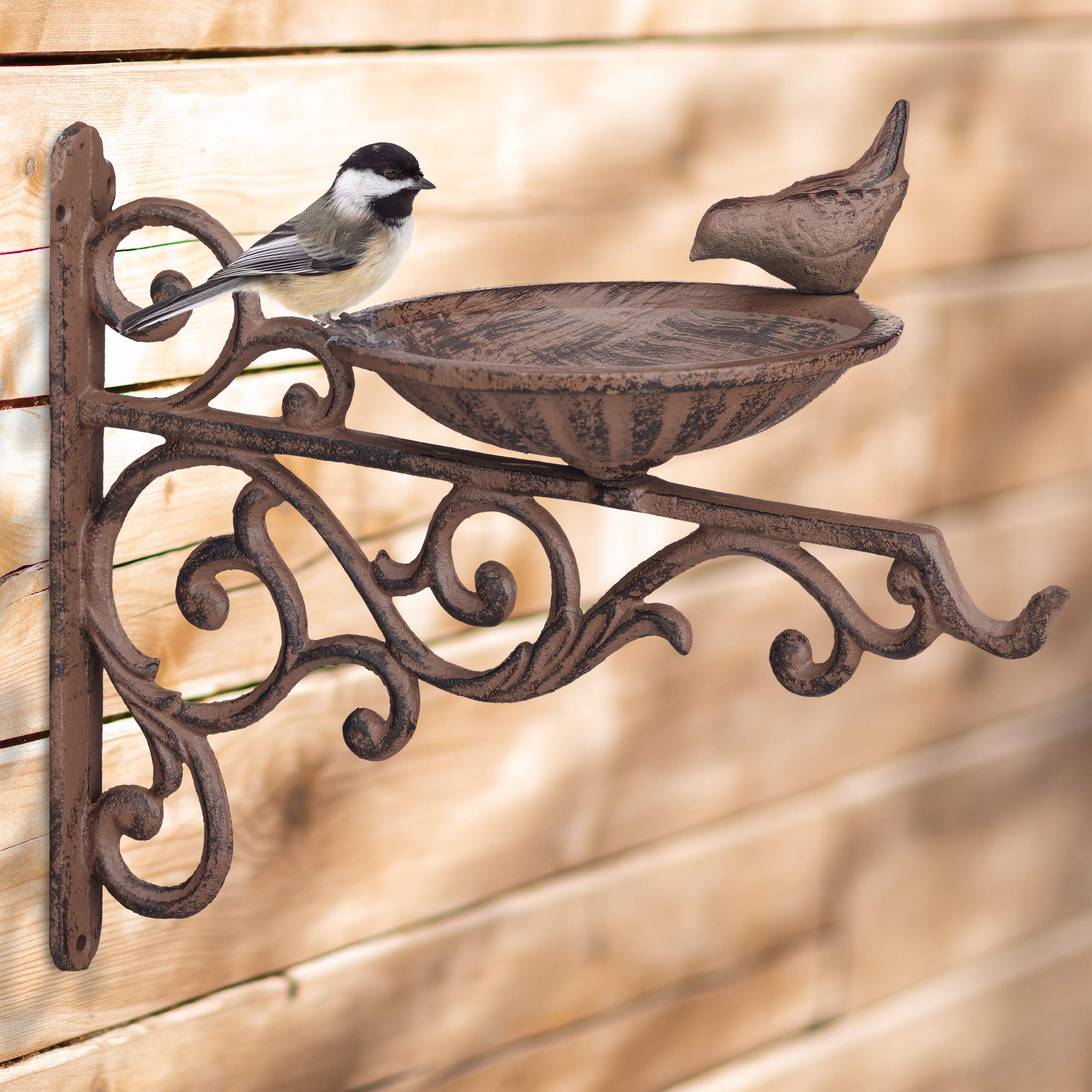 relaxdays-vogeltr-nke-gusseisen-wandmontage-braun-24-x-28-x-14-cm image 2