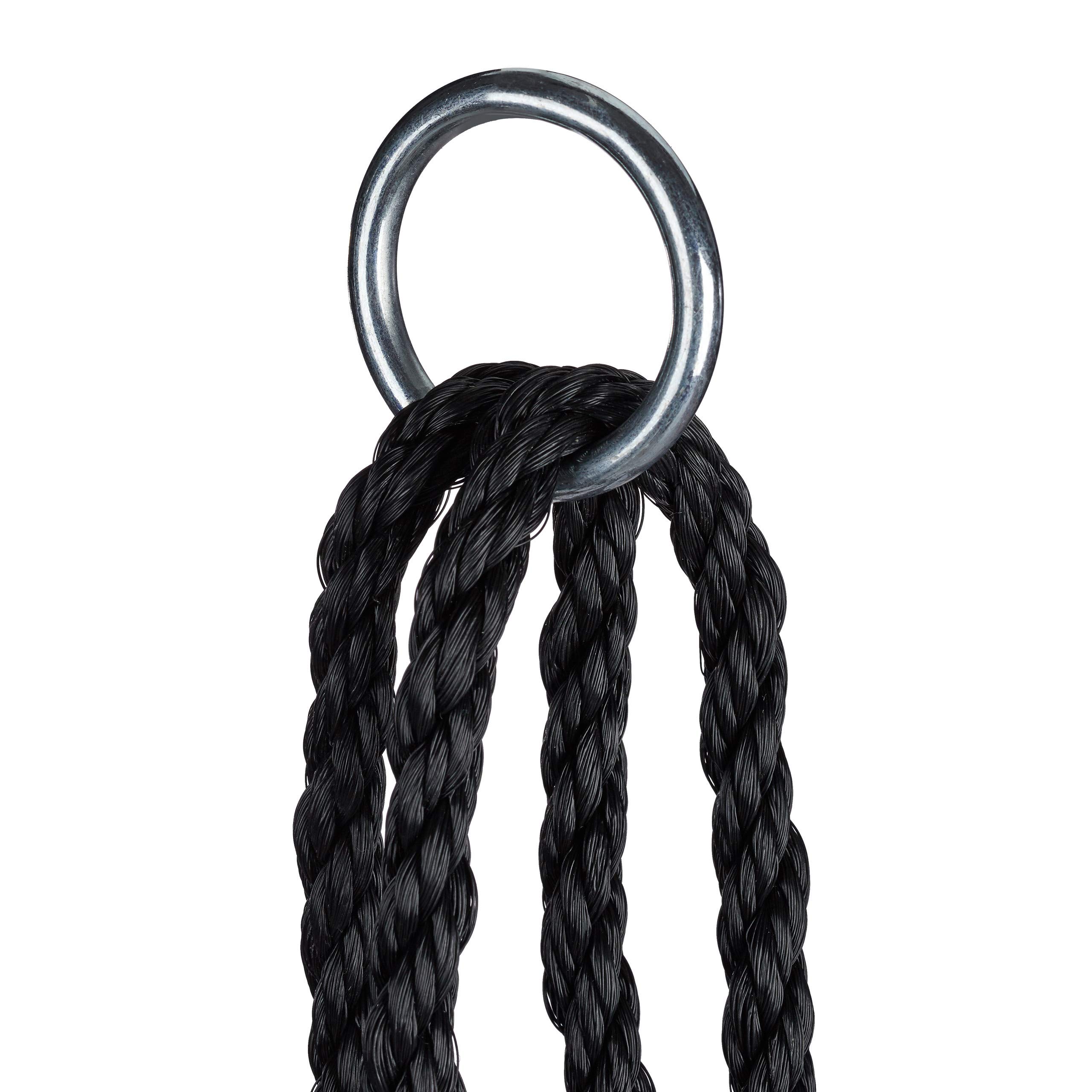 relaxdays-nestschaukel-mit-netz-120-cm-schwarz-bis-150-kg-verstellbar image 8