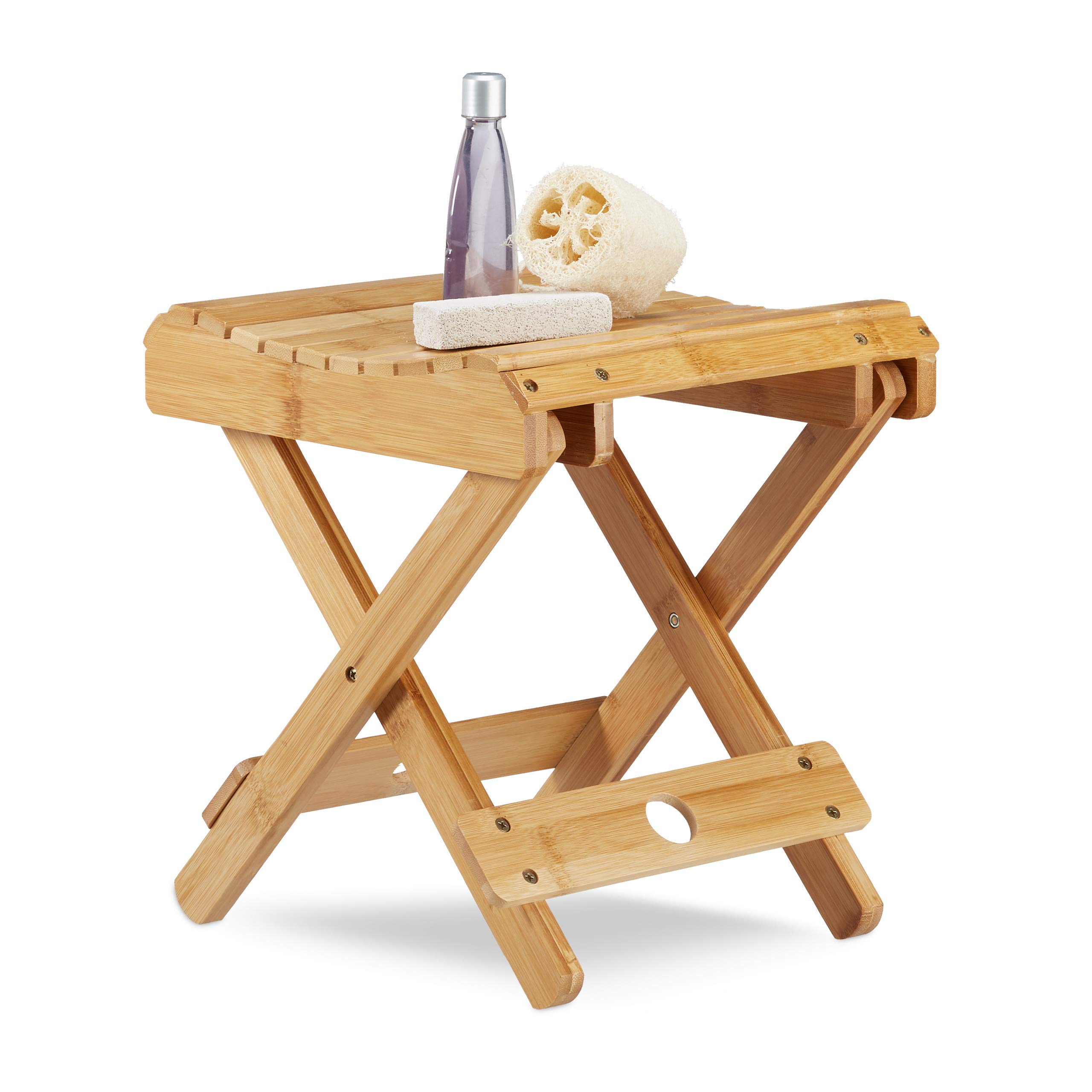 relaxdays-hocker-bambus-klappbar-natur-31-5-x-27-5-x-28-5-cm image 1