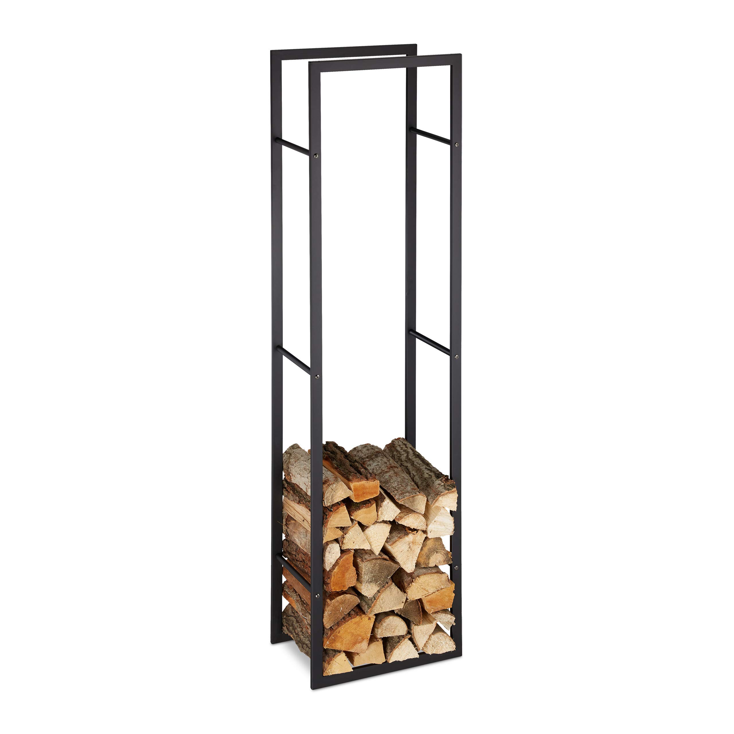 relaxdays-kaminholzregal-hoch-170-x-44-5-x-30-cm-schwarz-feuerholzregal-stahl image 1
