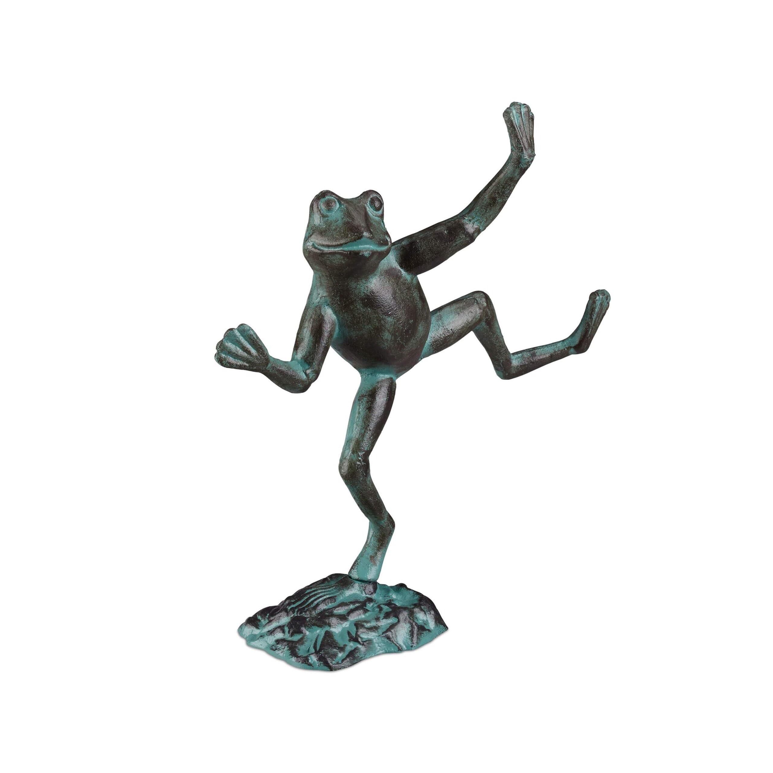 relaxdays-gartenfigur-frosch-gr-e-l-aus-gusseisen-gr-n image 8