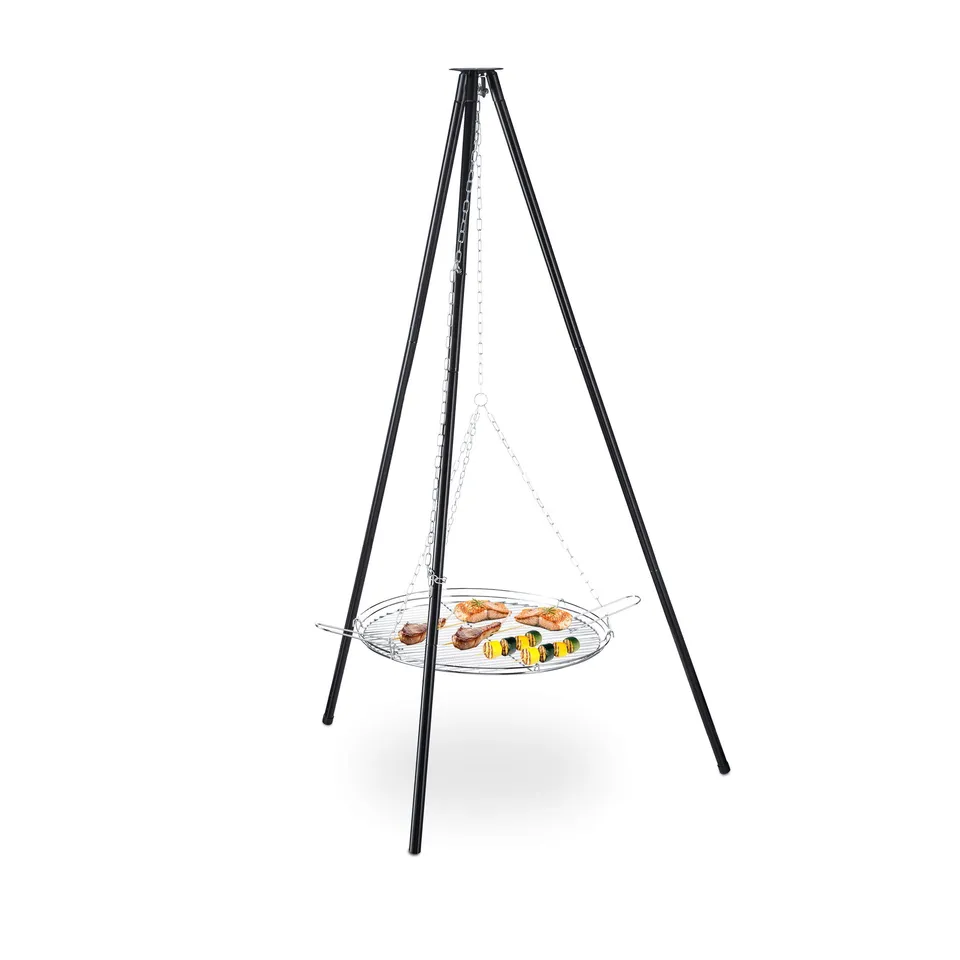 relaxdays-schwenkgrill-dreibein-52-cm-rost-h-henverstellbar-schwarz-silber image 1