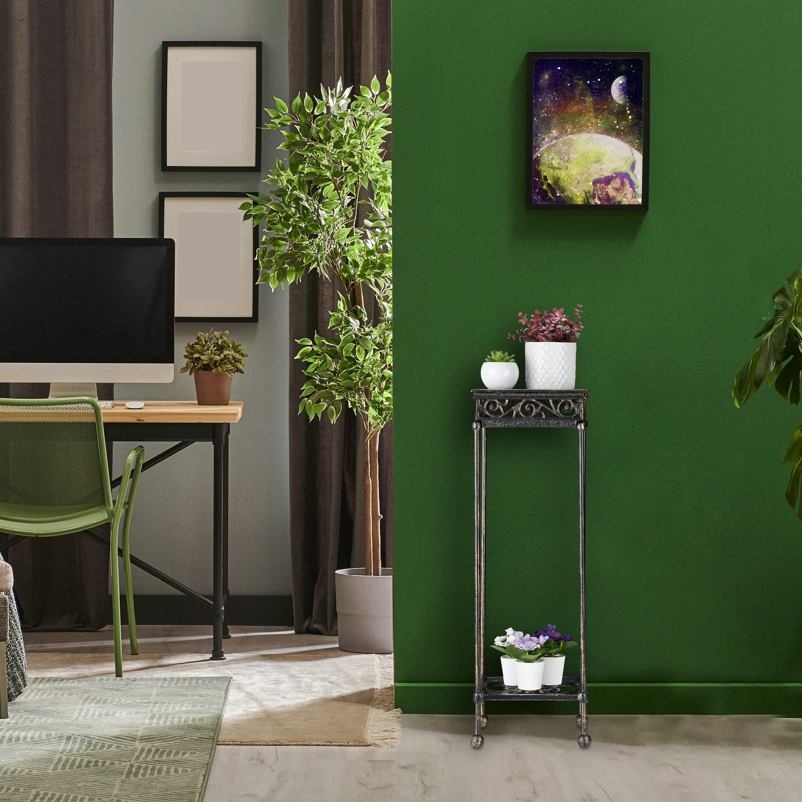 relaxdays-blumenhocker-gusseisen-eckig-73x24x24-cm-bronze image 2