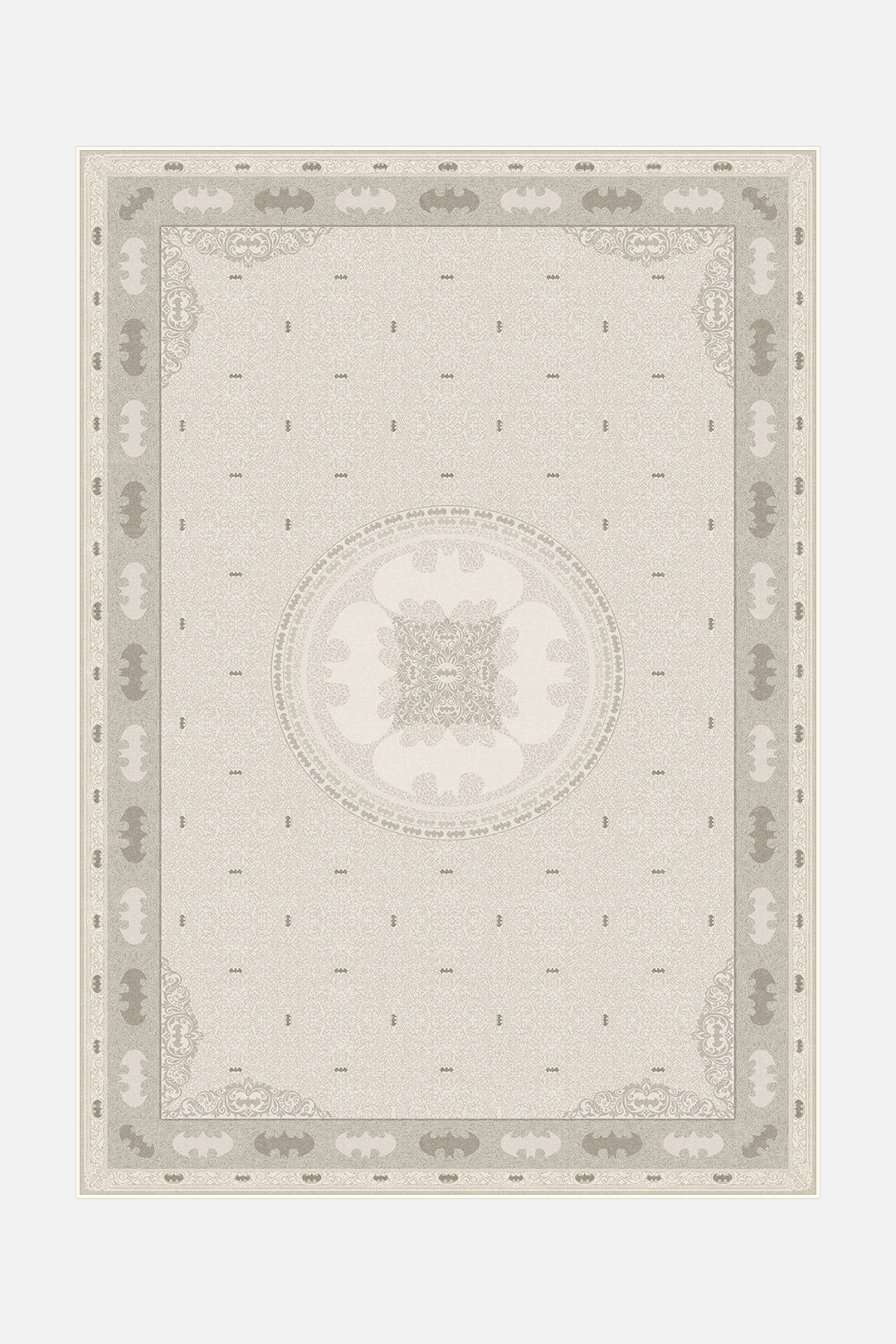 teppana-batman-klassik-beige-teppich-waschbarer-kinder-teppich image 1