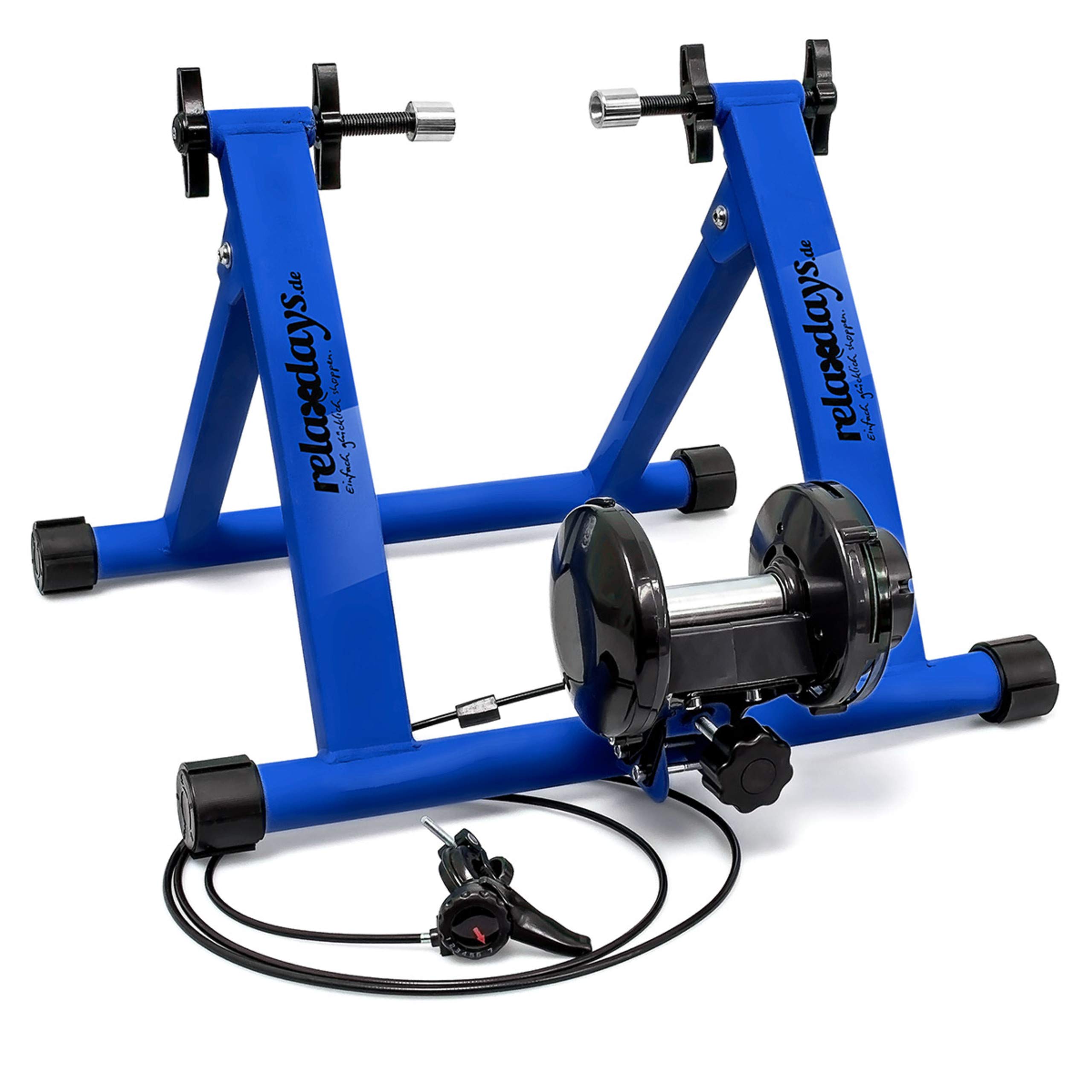relaxdays-fahrrad-rollentrainer-stahl-26-28-zoll-mit-6-gang-schaltung-bis-120-kg image 2