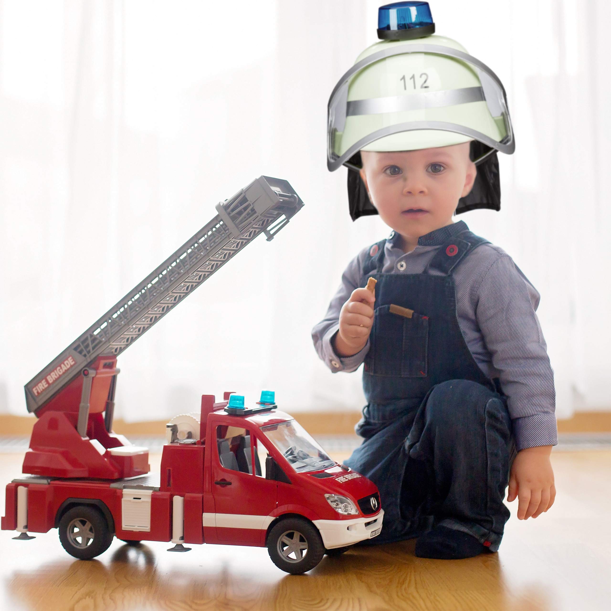 relaxdays-kinder-feuerwehrhelm-rot-mit-visier-verstellbar image 3