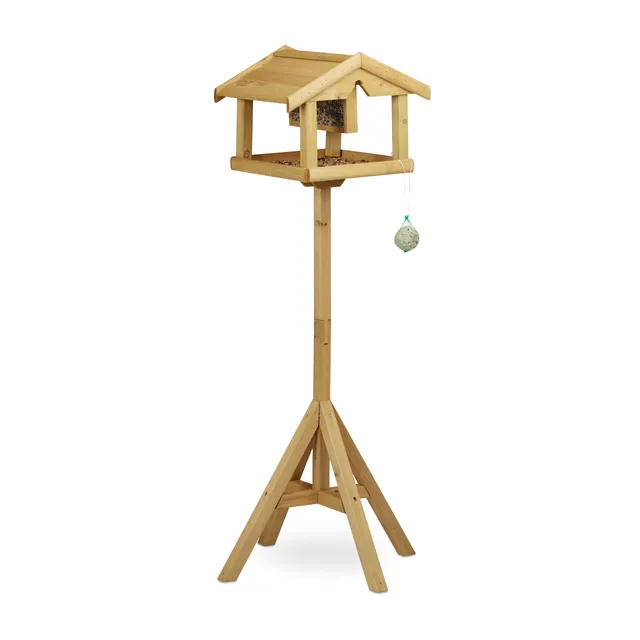 relaxdays-vogelhaus-mit-st-nder-holz-117-x-50-x-50-cm-natur image 1