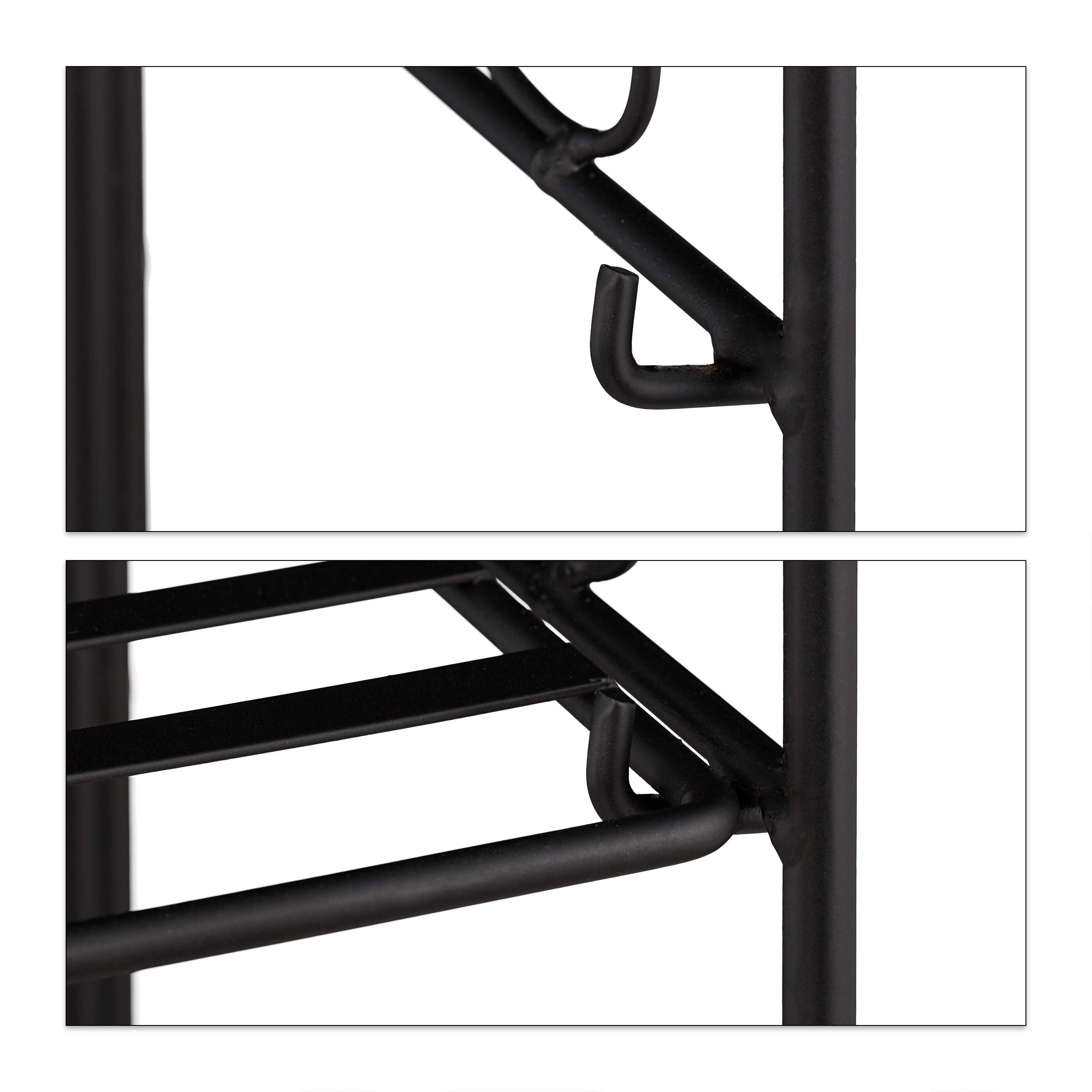 relaxdays-blumenregal-3-ebenen-klappbar-schwarz-100x50x25-cm image 7