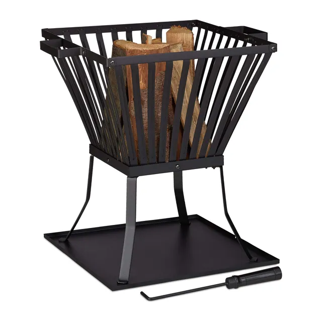 relaxdays-feuerkorb-xl-56x56-5x45-cm-feuerschale-f-r-holz-in-schwarz-mit-sch-rha image 1