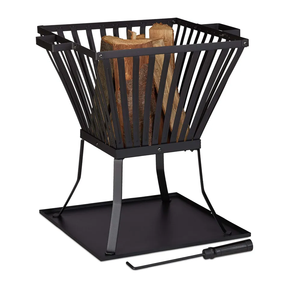 relaxdays-feuerkorb-xl-56x56-5x45-cm-feuerschale-f-r-holz-in-schwarz-mit-sch-rha image 1