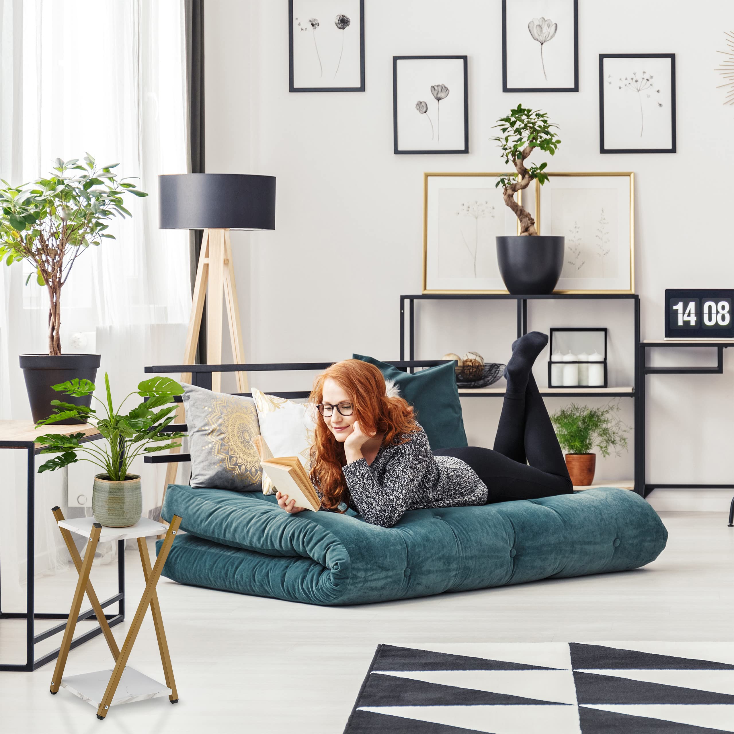 relaxdays-blumenst-nder-2-etagen-marmoroptik-blumenhocker-metall-gold-57-x-29-x- image 3