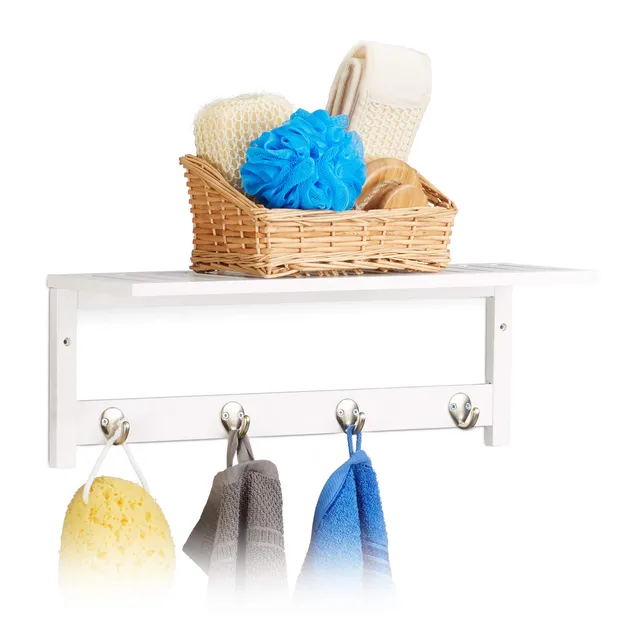 relaxdays-wandregal-mit-4-haken-50x16-cm-wandregal-bambus-wei image 1