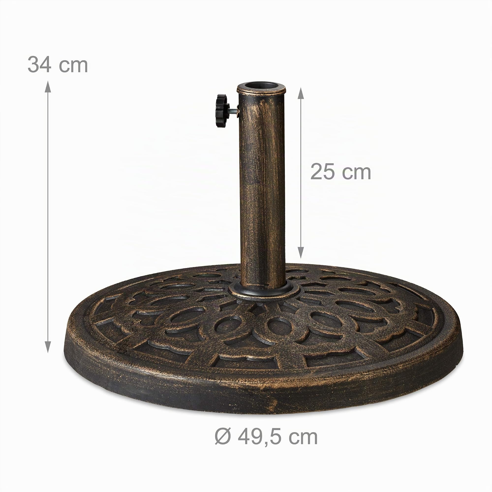 relaxdays-sonnenschirmst-nder-braun-f-r-38-50-mm-gusseisen-optik-wetterfest image 4