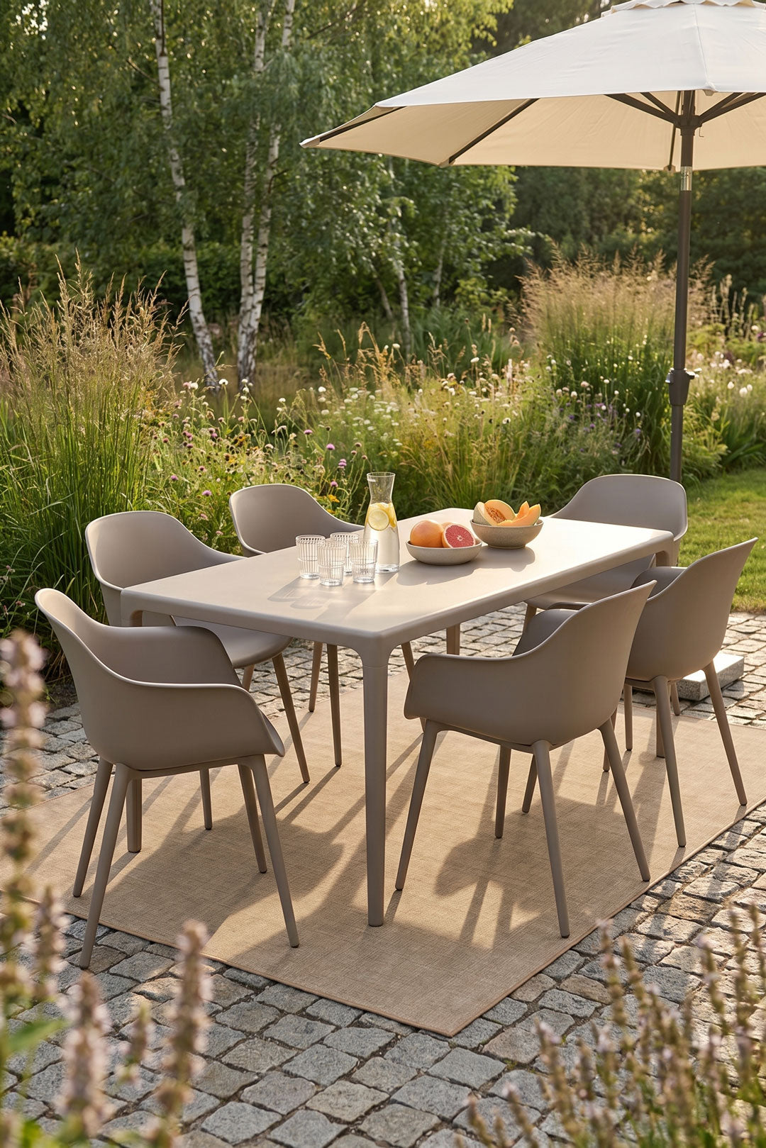 teppana-jute-haptik-mono-chic-teppich-waschbar image 4
