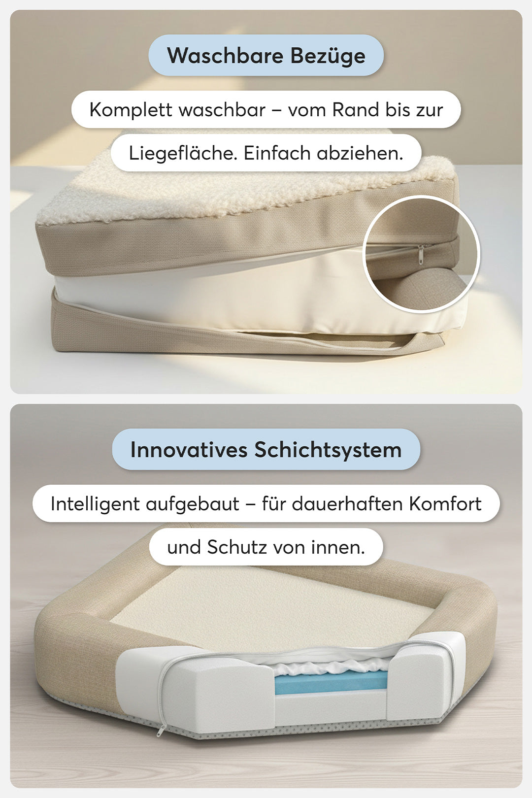 teppana-pure-beige-orthop-disches-hundebett-waschbar-memory-foam image 5
