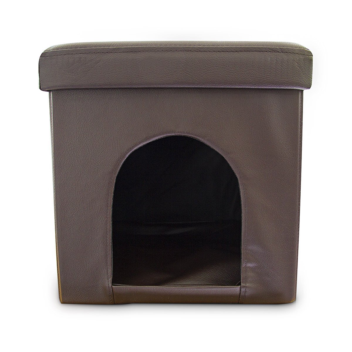 relaxdays-hundebox-sitzhocker-38-x-38-x-38-cm-tierh-hle-kunstleder-braun image 8