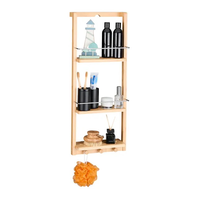 relaxdays-h-ngeregal-bad-bambus-3-ablagen-70-x-28-5-x-10-cm image 1