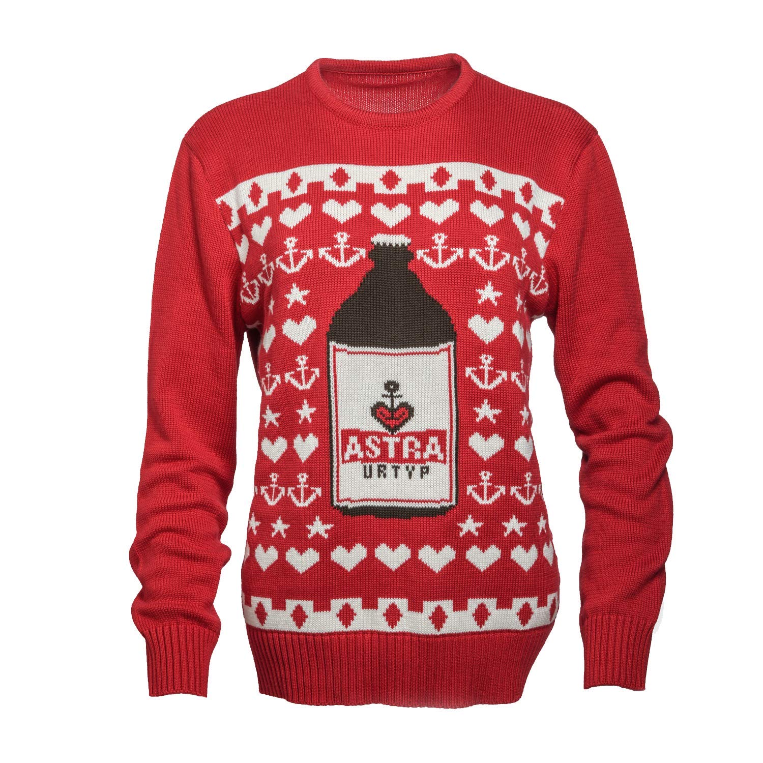 astra-strick-pullover-weihnachtspulli-rot-herren-damen image 1