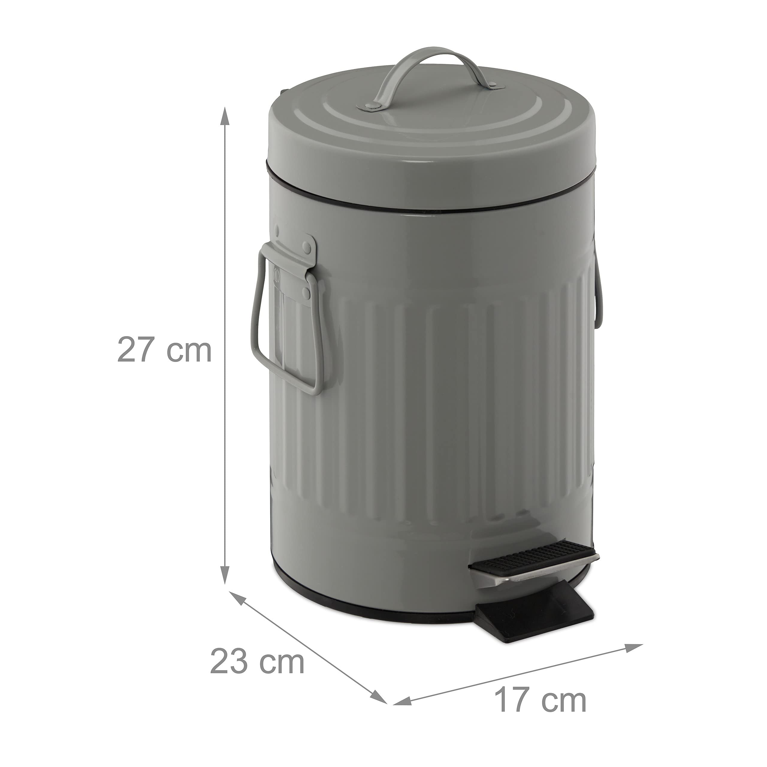 relaxdays-kosmetikeimer-3-liter-mit-absenkautomatik-metall-hellgrau image 4