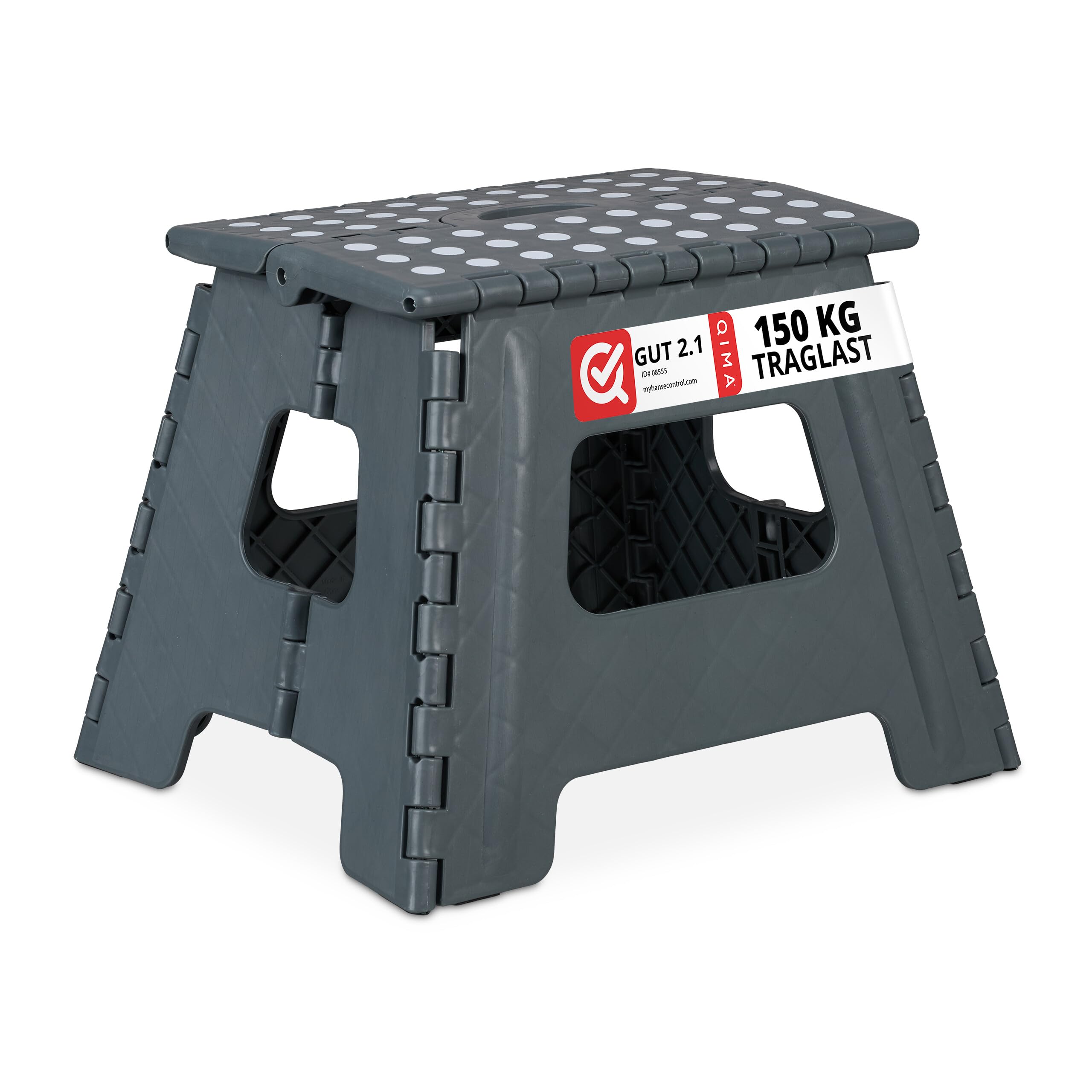 relaxdays-klapphocker-faltbar-30x37x29-cm-grau-bis-120-kg image 1