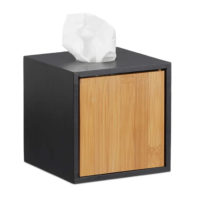 relaxdays-kosmetikt-cherbox-bambus-schwarz-quadratisch-14-5-cm image 1