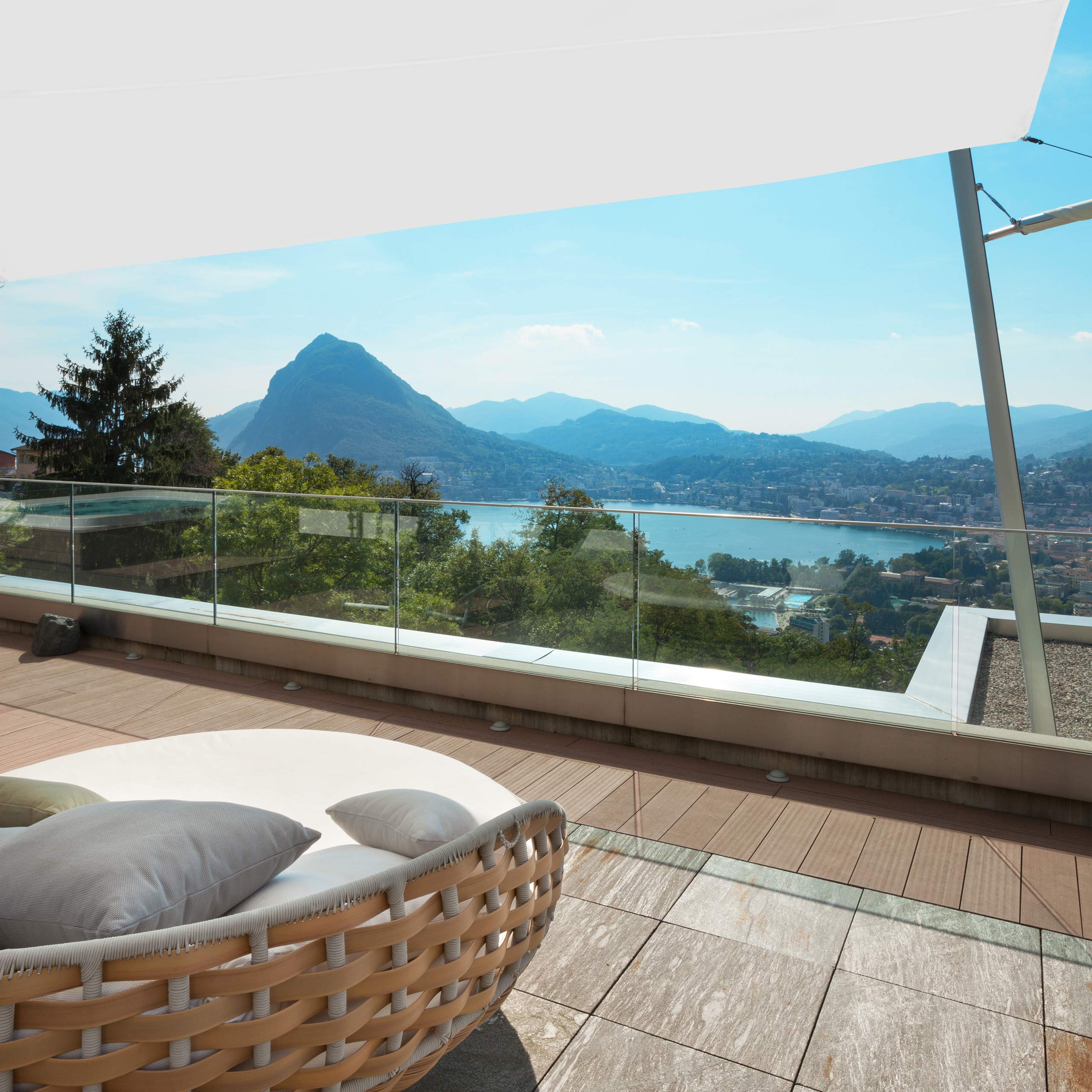 relaxdays-sonnensegel-trapez-3x4x2x2-m-wei-wasserabweisendes-terrassen-poolsegel image 2
