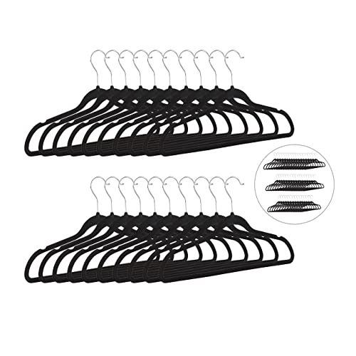 relaxdays-kleiderb-gel-samt-20er-set-schwarz-rutschfest-44-cm image 8