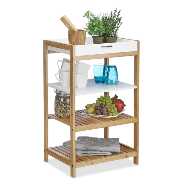relaxdays-k-chenregal-bambus-70x43x33-cm-standregal-mit-tablett-natur-wei image 1