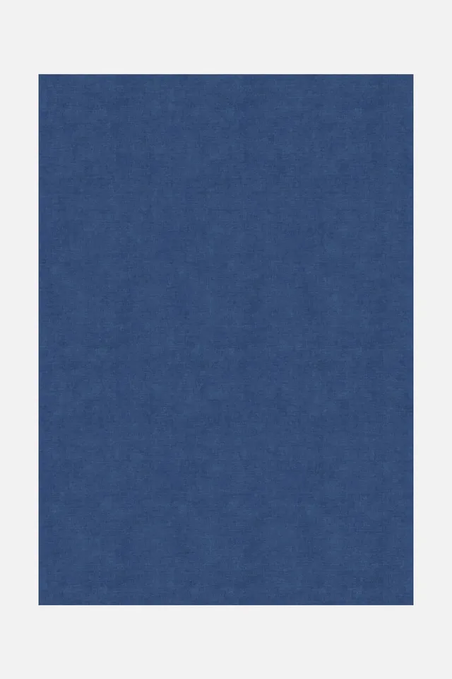 teppana-jute-haptik-mono-saphir-teppich-waschbarer-einfarbiger-blau image 1