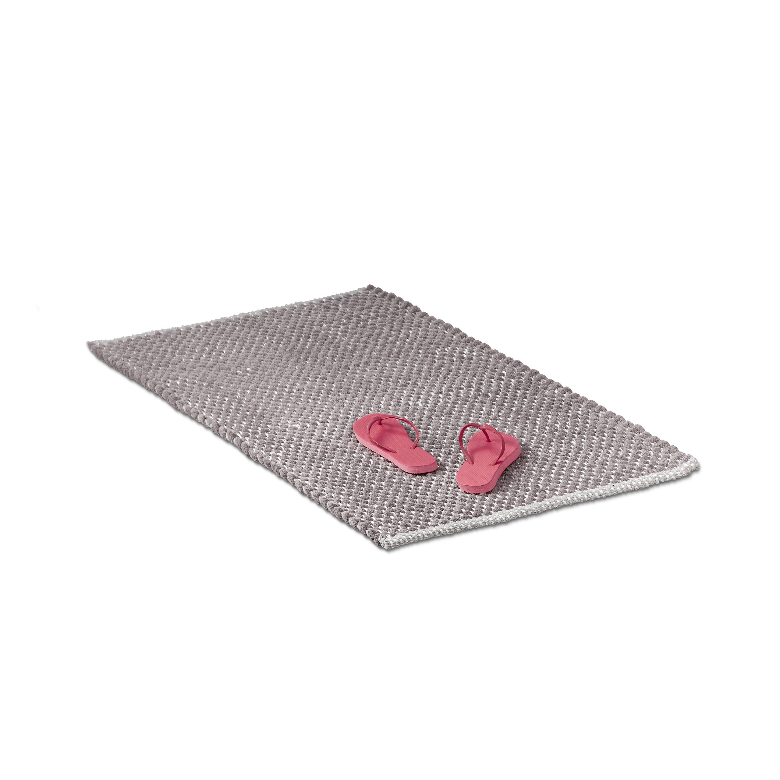 relaxdays-badteppich-70x120-cm-grau-rutschfester-badematte-badl-ufer-flauschig image 5